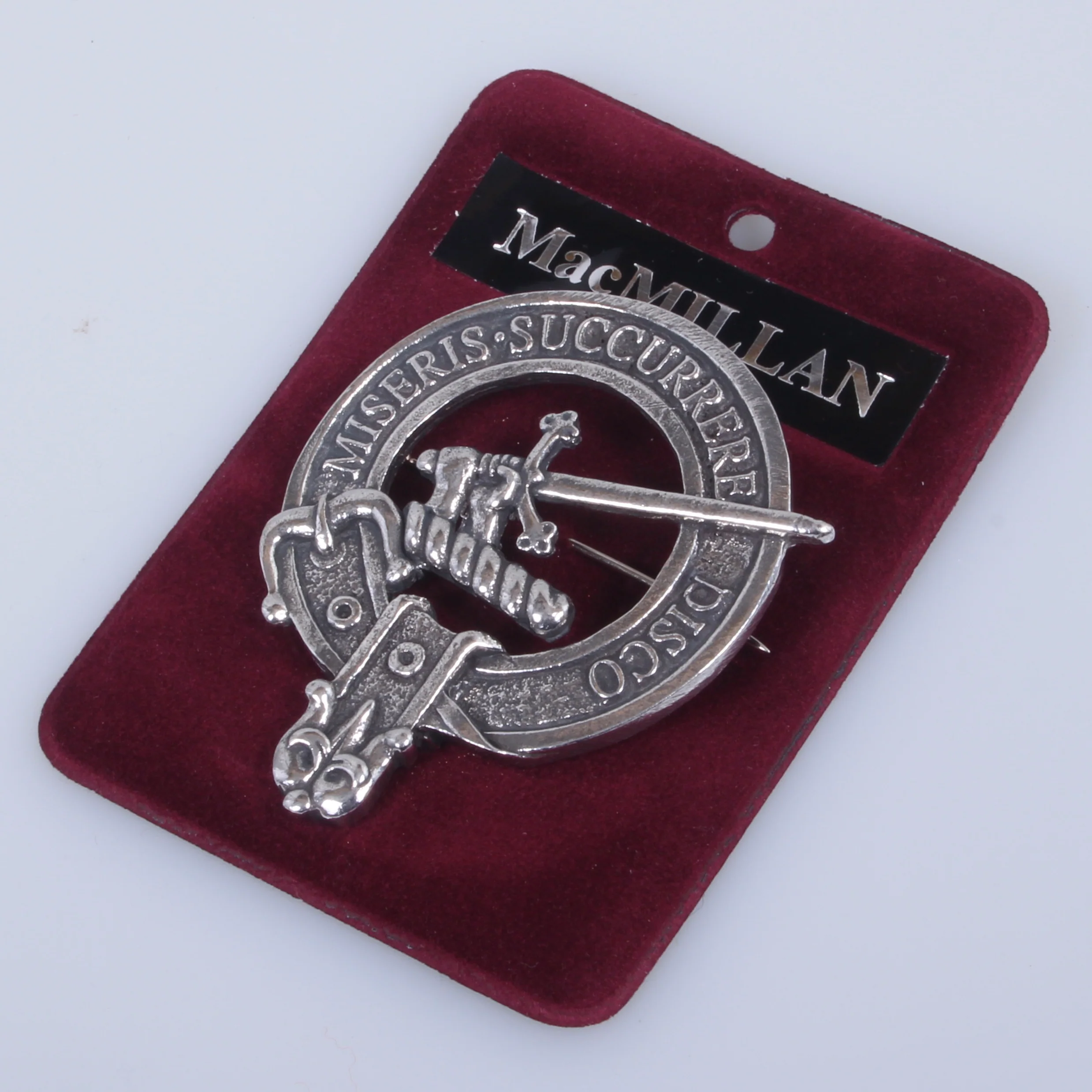 MacMillan Clan Crest Badge in Pewter - Image 2