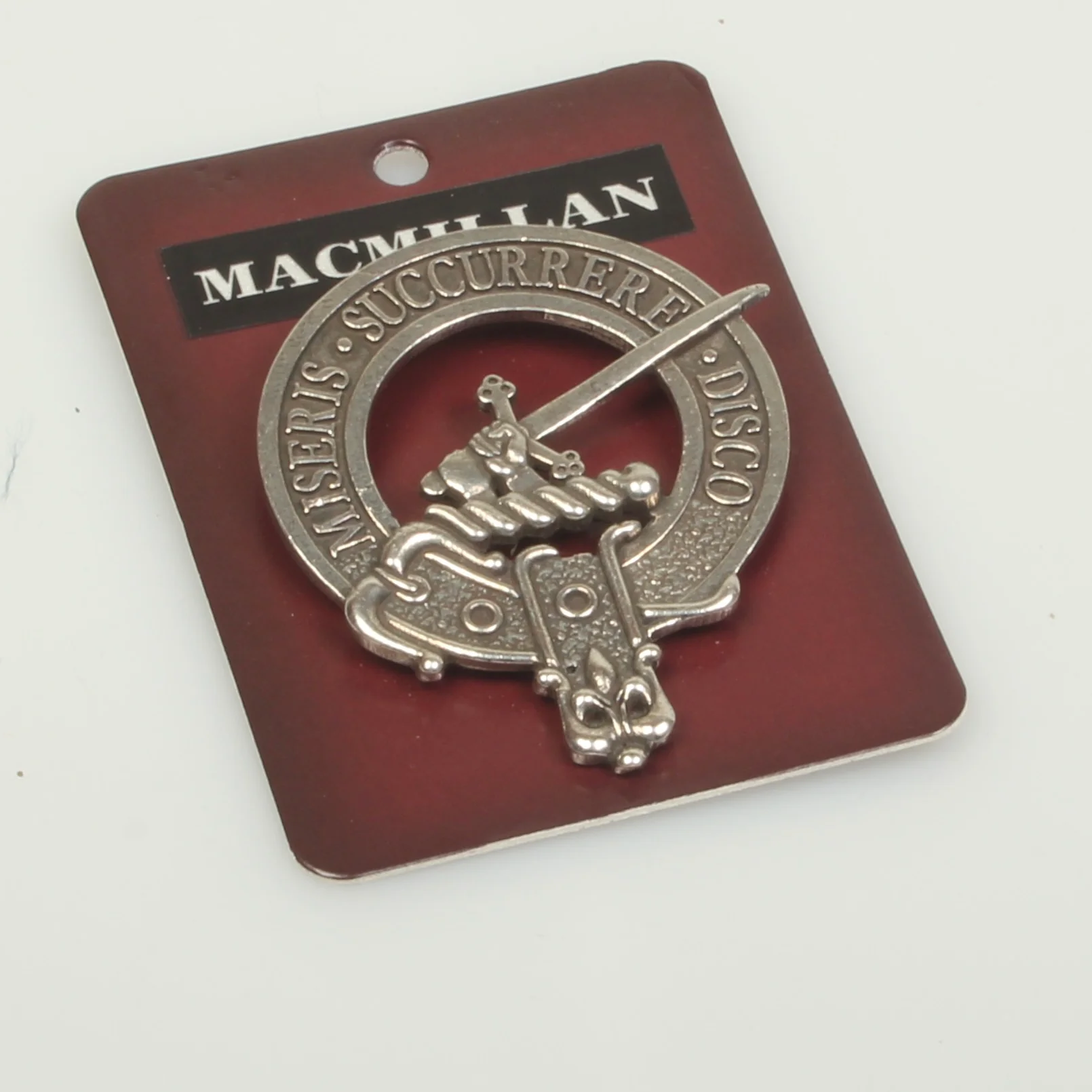 MacMillan Clan Crest Badge in Pewter - Image 3