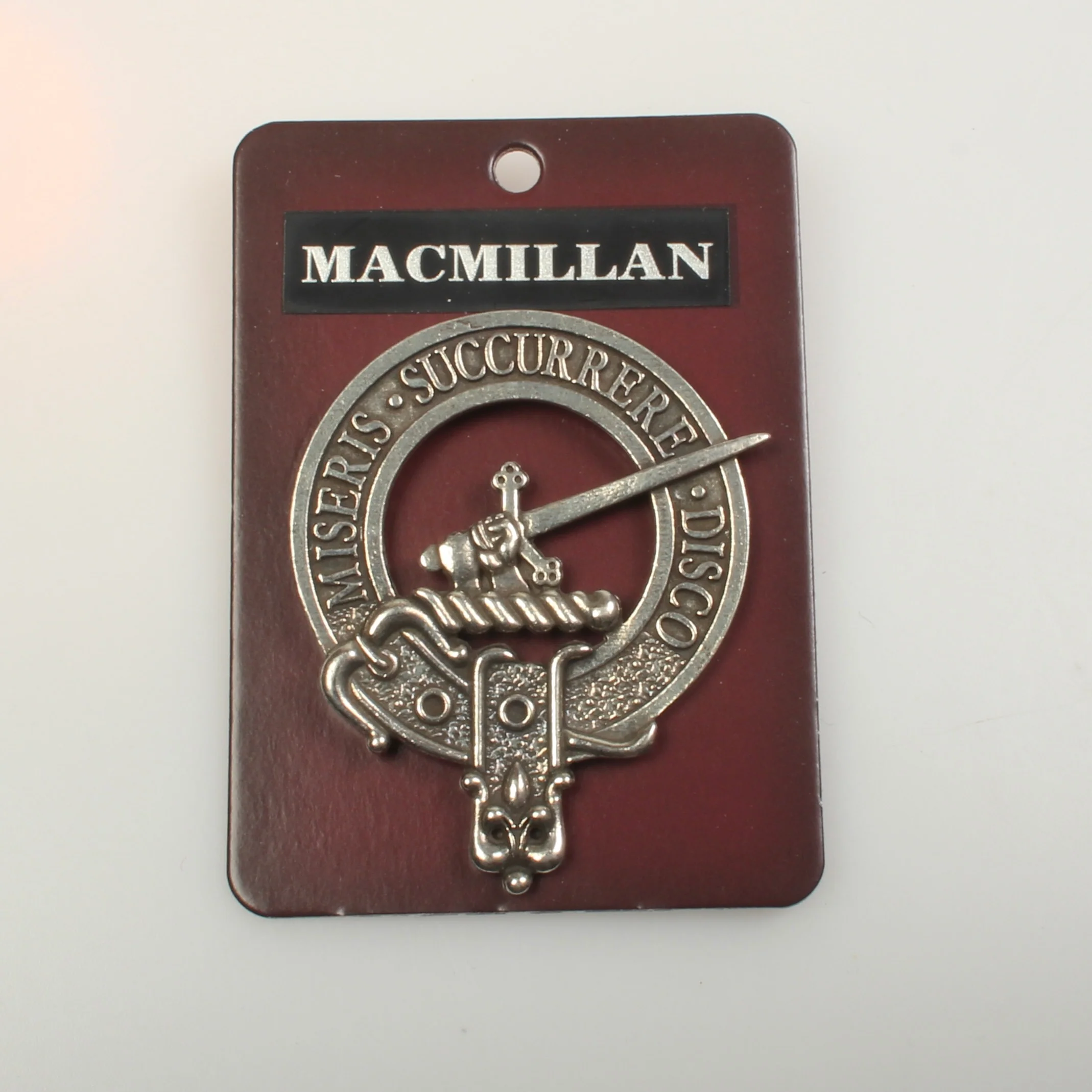 MacMillan Clan Crest Badge in Pewter - Image 4