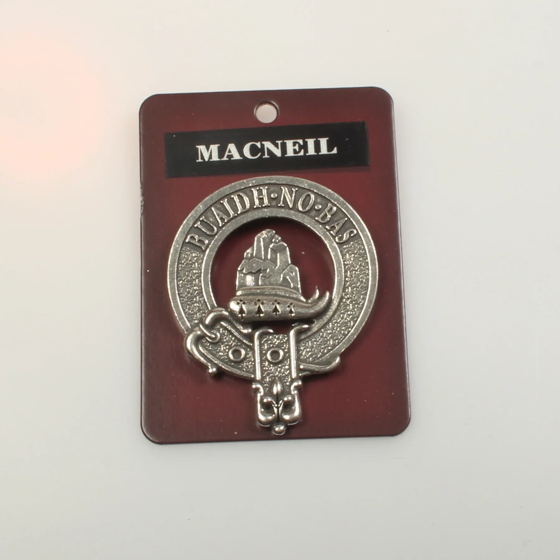 MacNeil Clan Crest Badge in Pewter