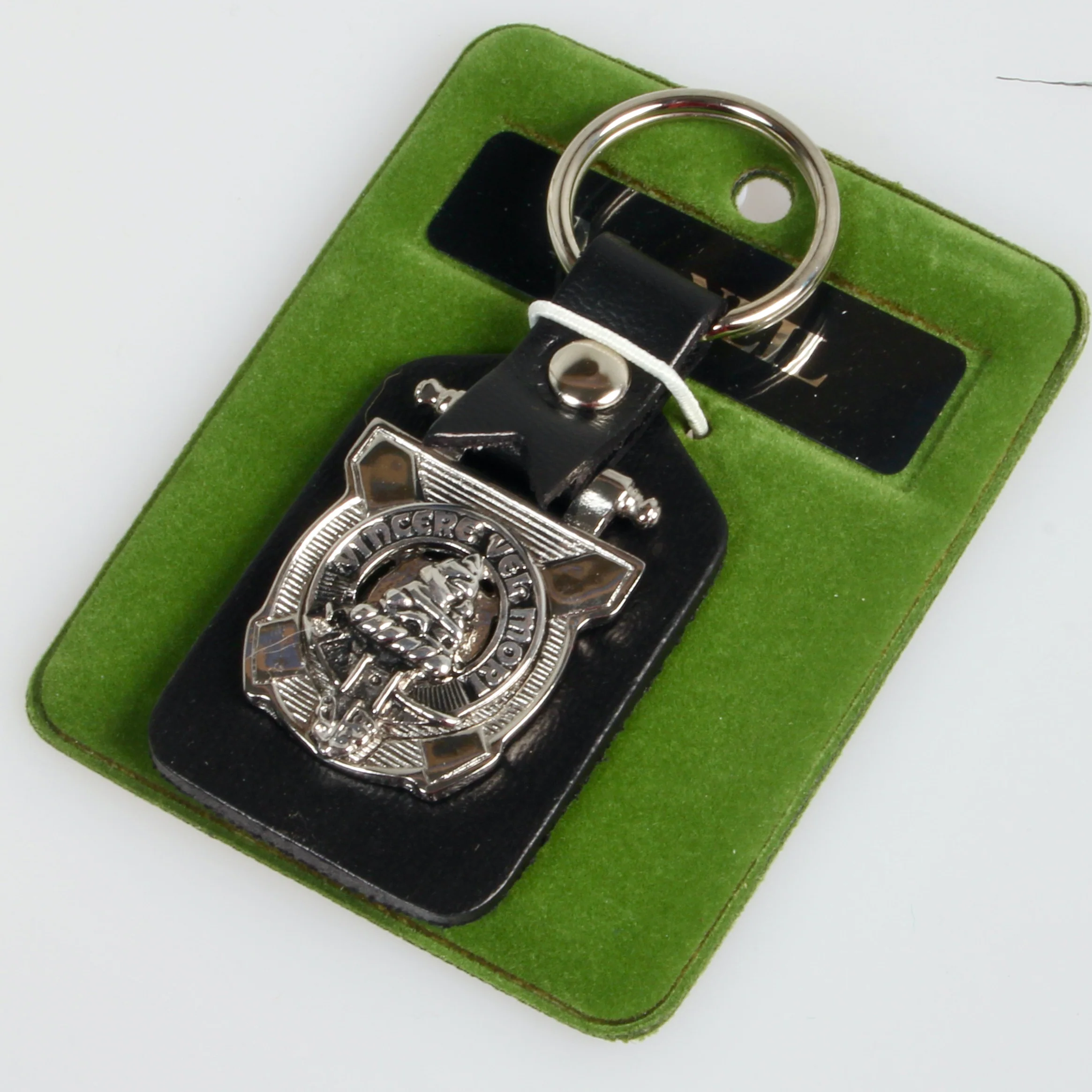 MacNeil of Barra Clan Crest Pewter Key Fob - Image 2