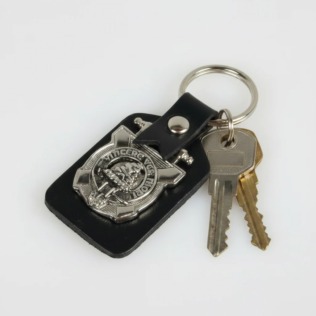 MacNeil of Barra Clan Crest Pewter Key Fob - Image 3