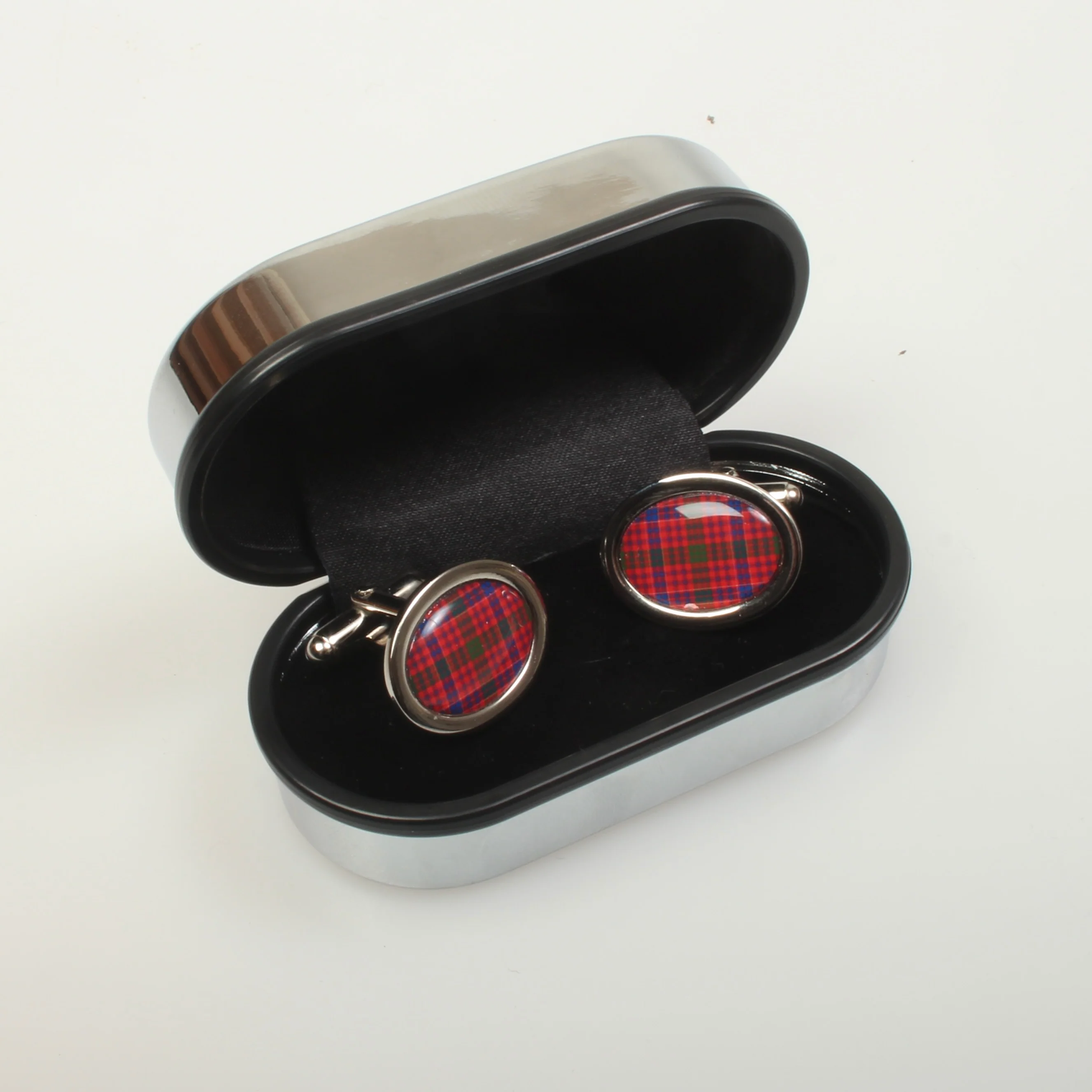 MacRae Tartan Cufflinks - Choose Your Shape