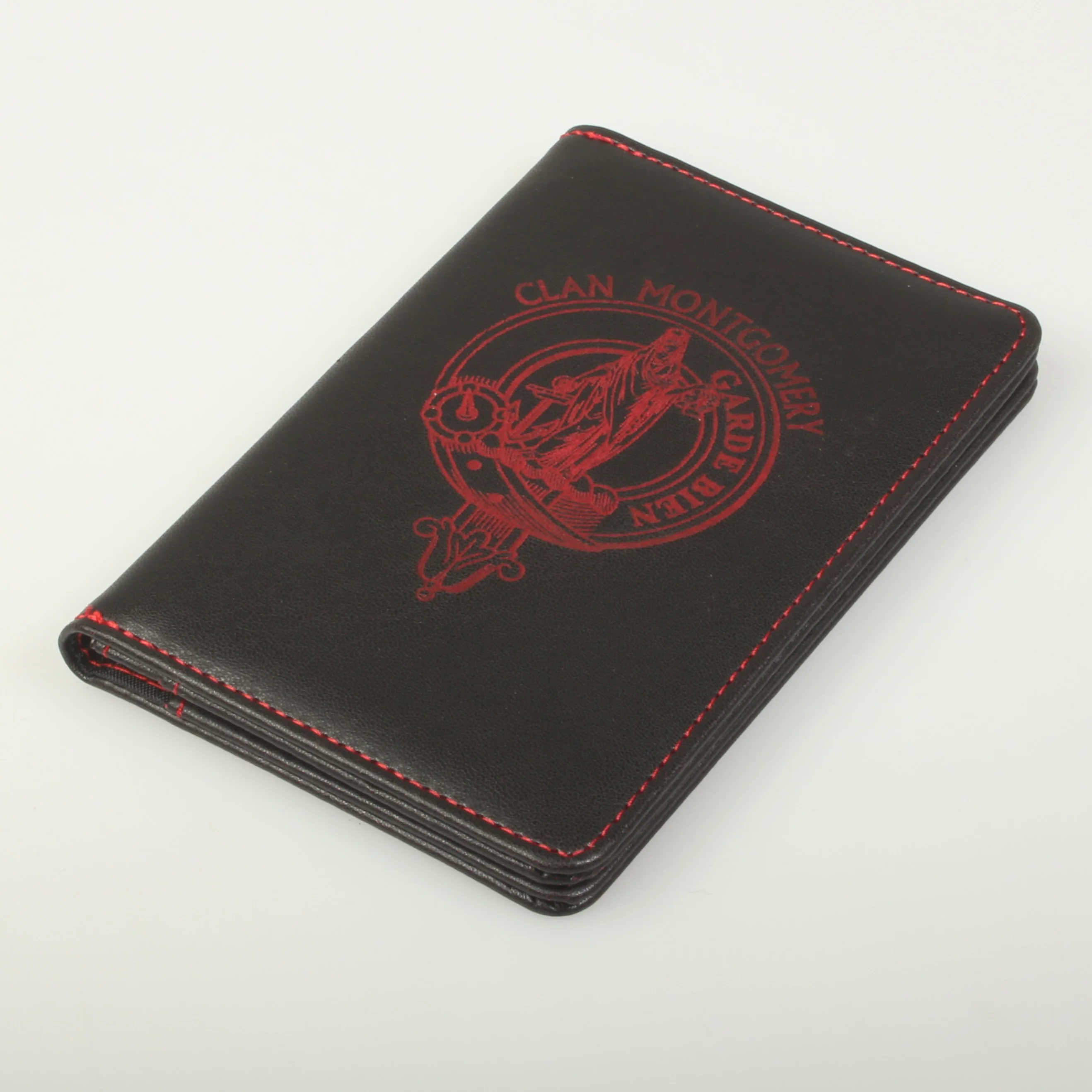 Montgomery Clan Crest Leather Passport Cover