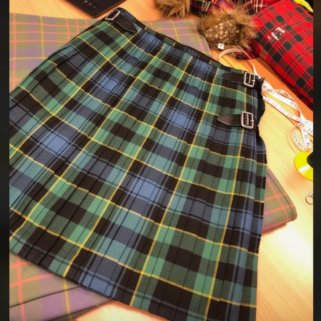 Mouat  / Mowat Ancient Rare Hand Stitched Kilt - Image 2