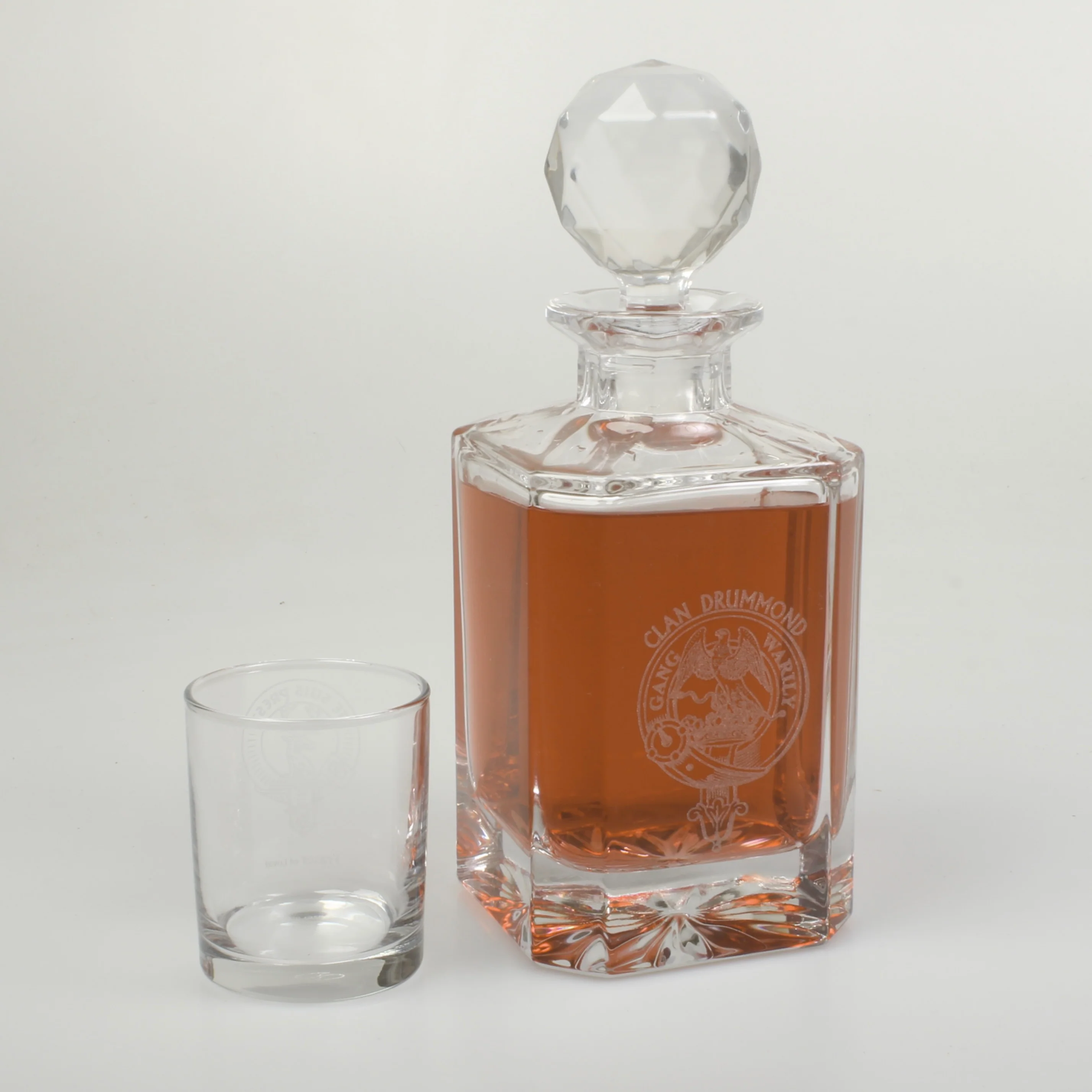 Clan Crest Glass Whisky Decanter