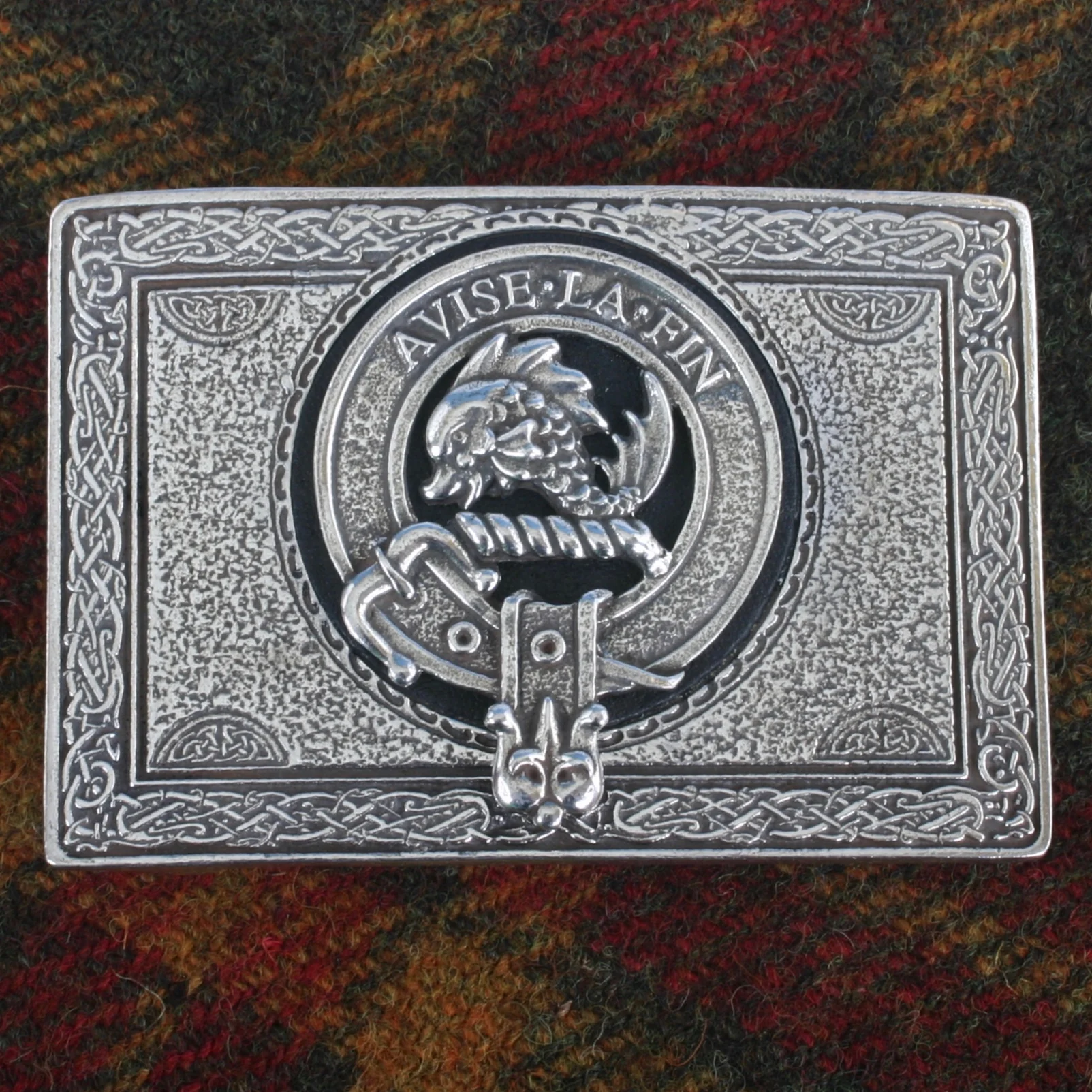 Pewter Clan Crest Buckle For Kilt Belts - All Clans