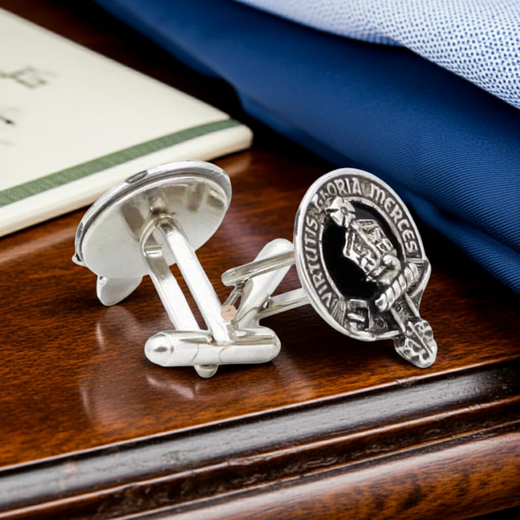 Pewter Clan Crest Cufflinks - Image 3