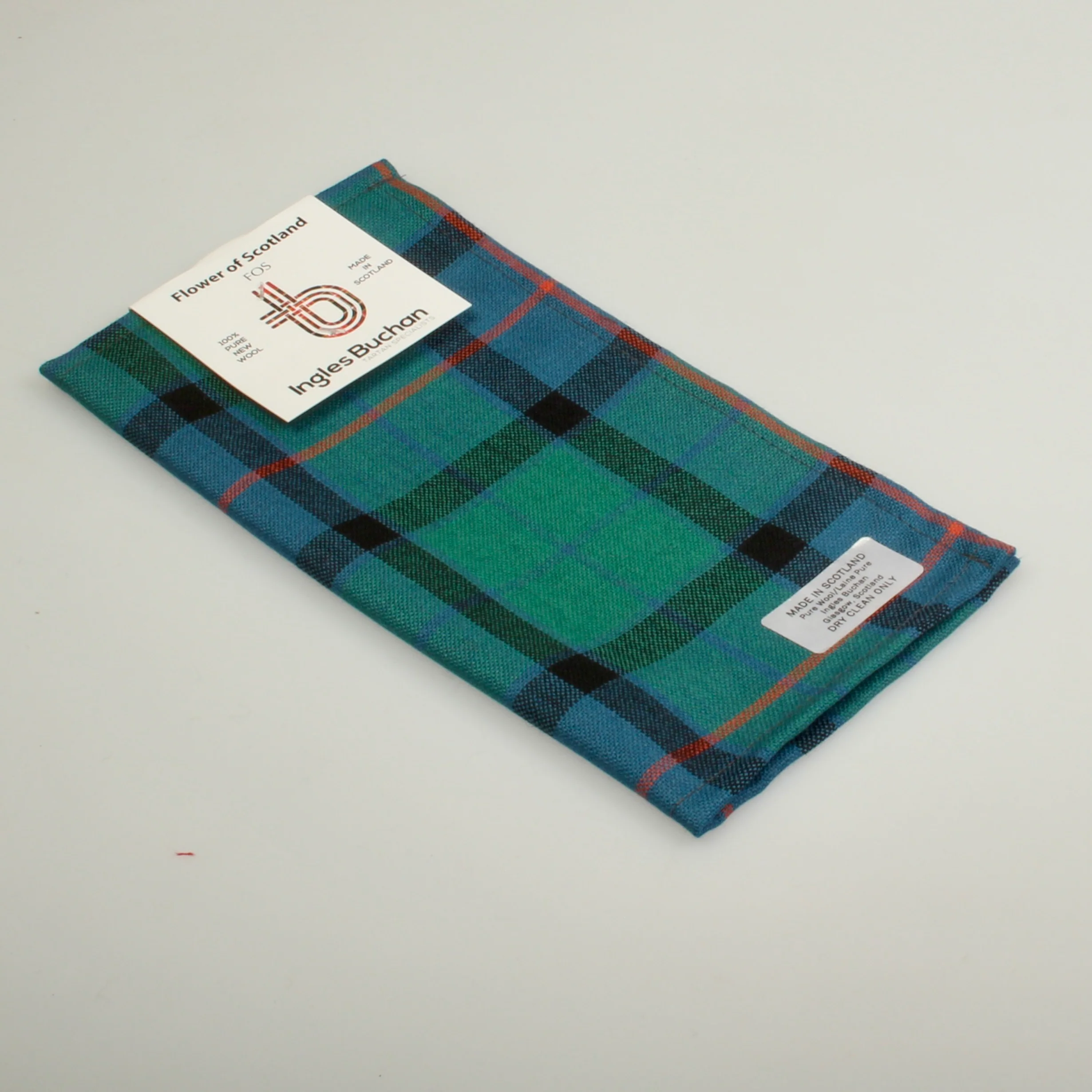 Pocket Square in Flower of Scotland Tartan - Image 3