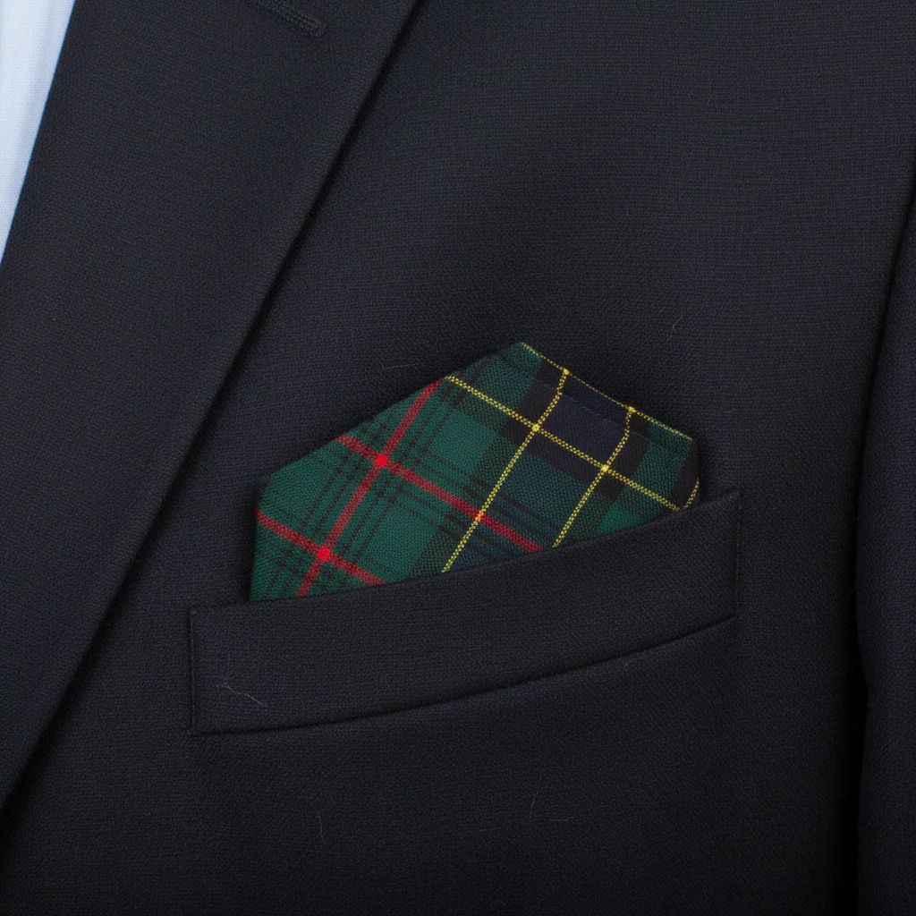 Pocket Square in Ogilvie Hunting Modern Tartan