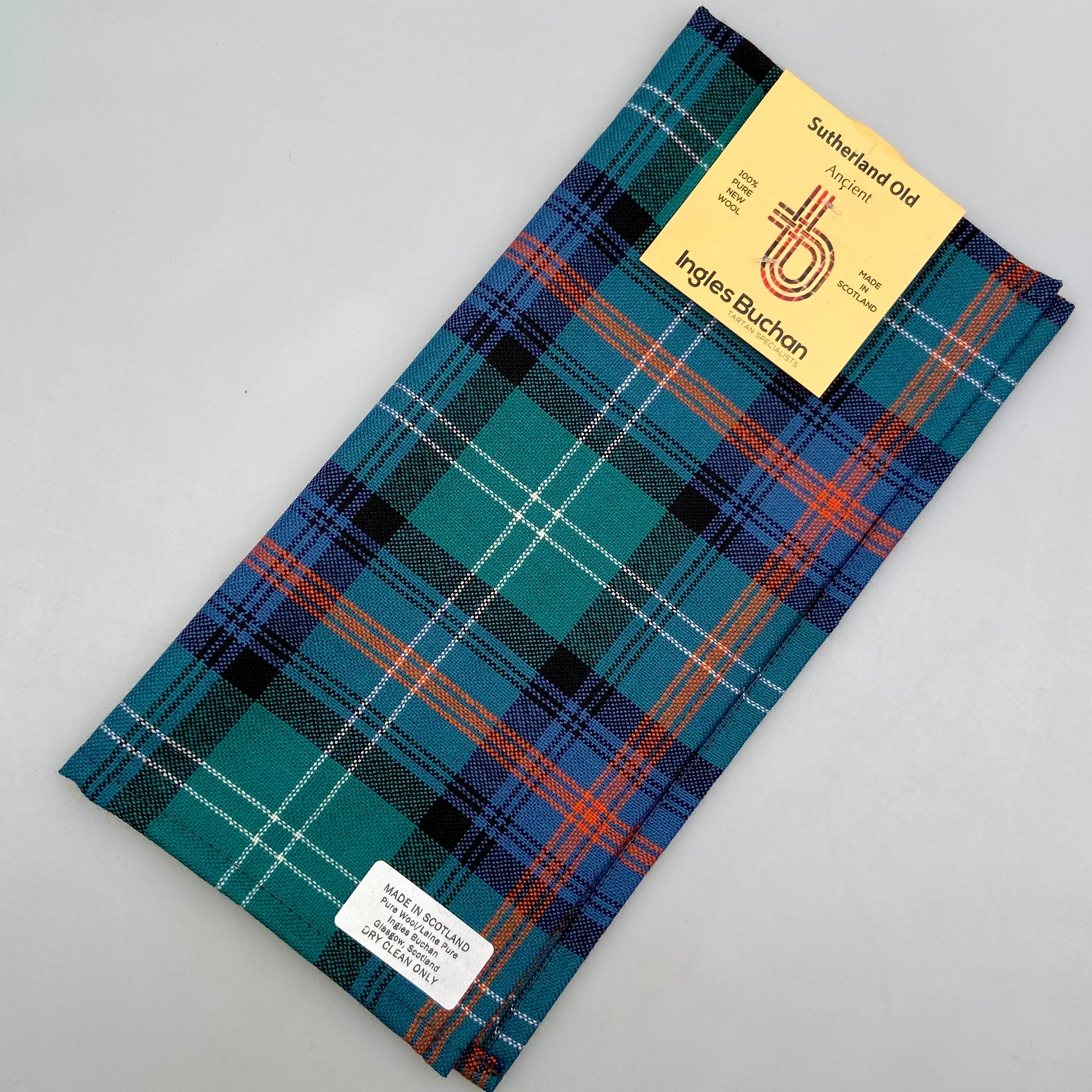 Pocket Square in Sutherland Old Ancient Tartan - Image 3