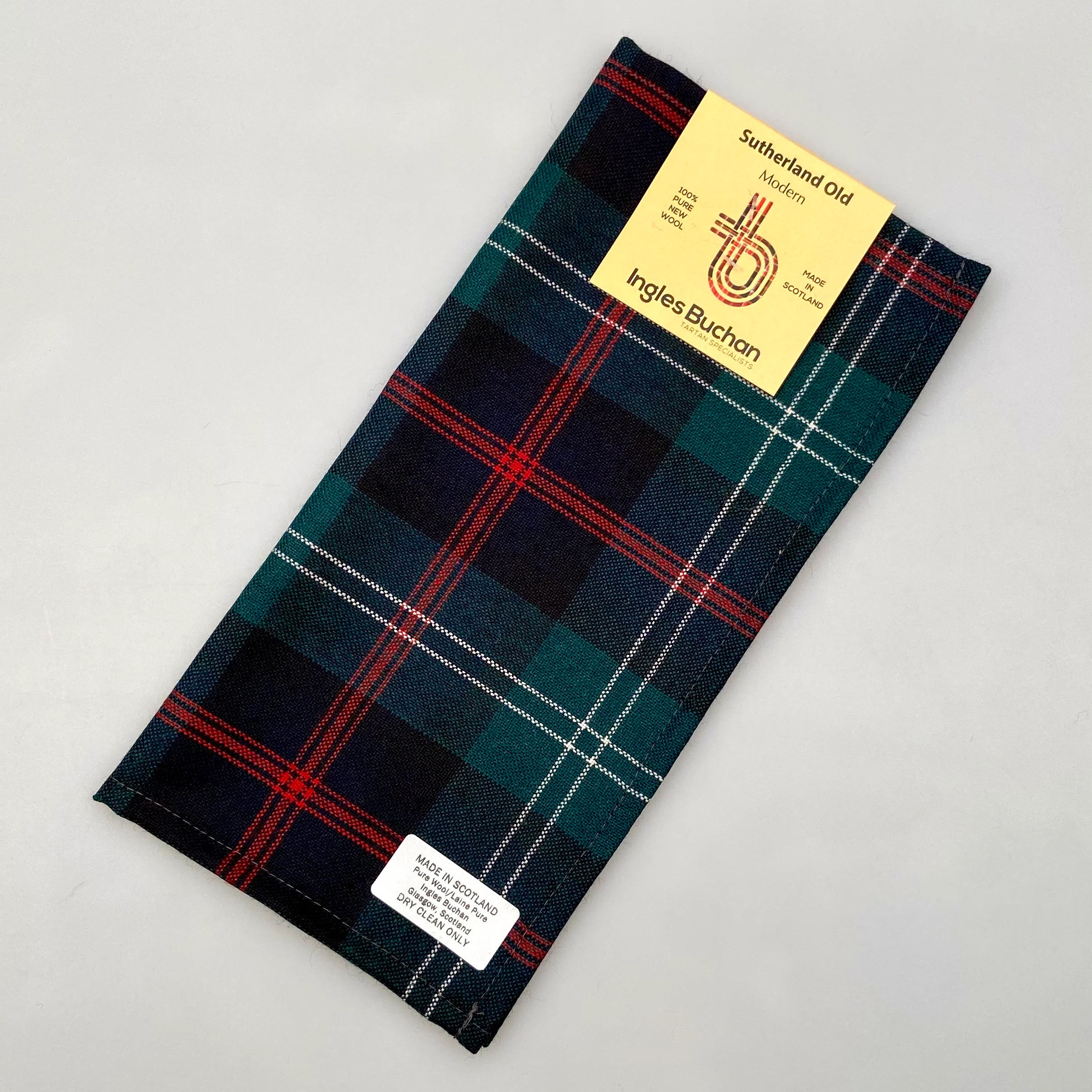 Pocket Square in Sutherland Old Modern Tartan - Image 2
