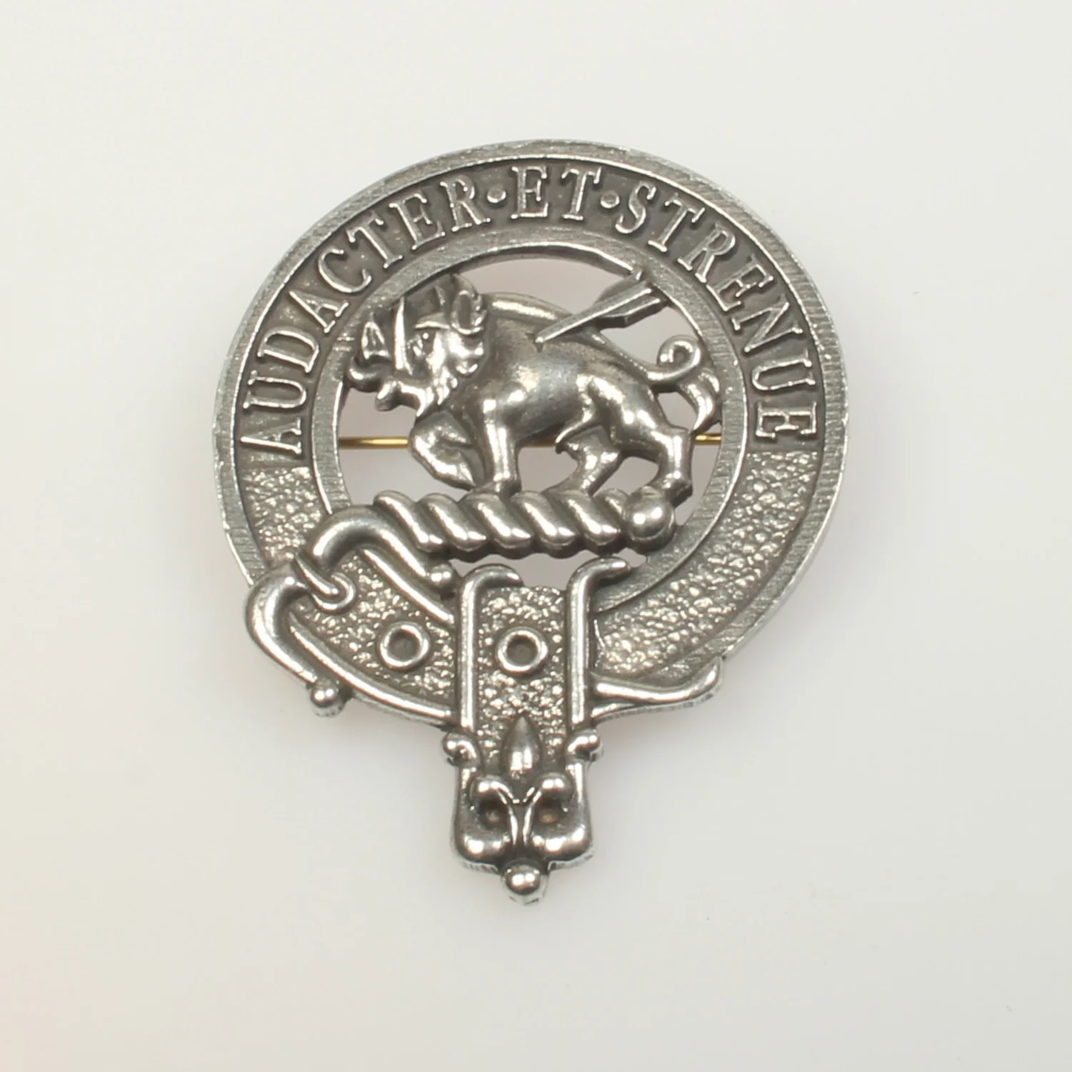 Pollock Clan Crest Badge in Pewter - Image 3