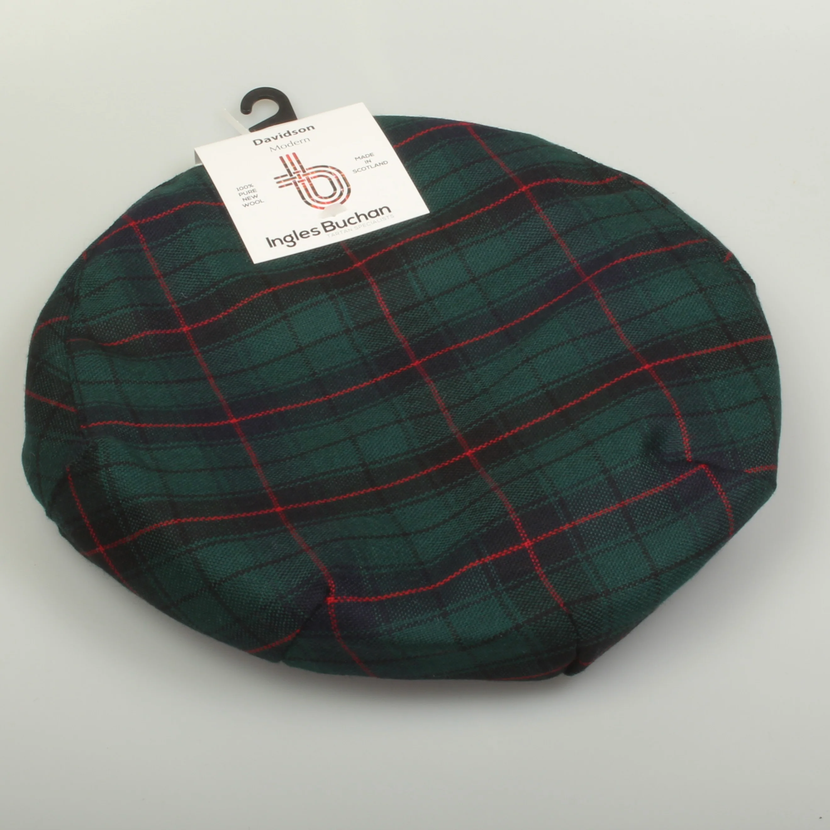 Pure Wool Golf Cap in Davidson Modern Tartan - Image 3