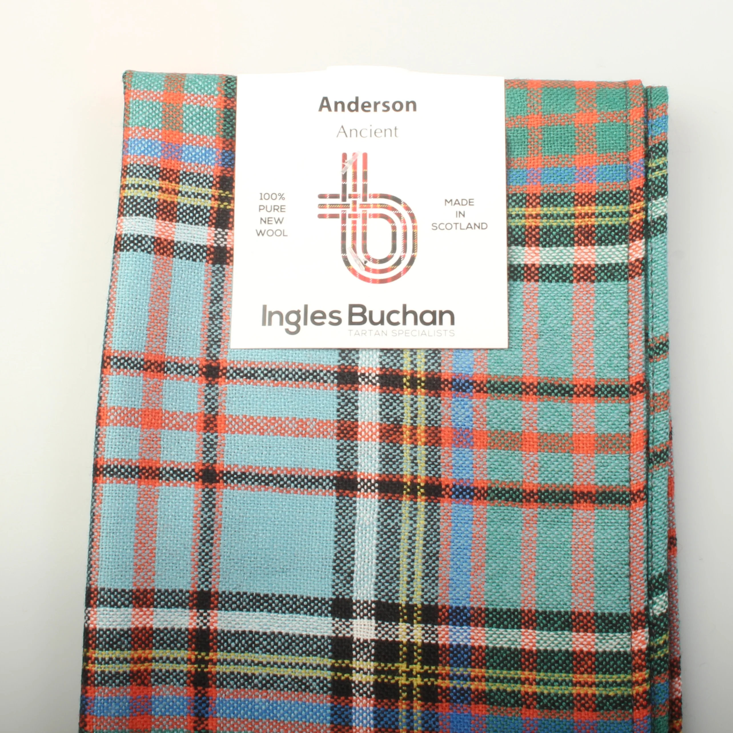Pure Wool Scarf in Anderson Ancient Tartan - Image 4