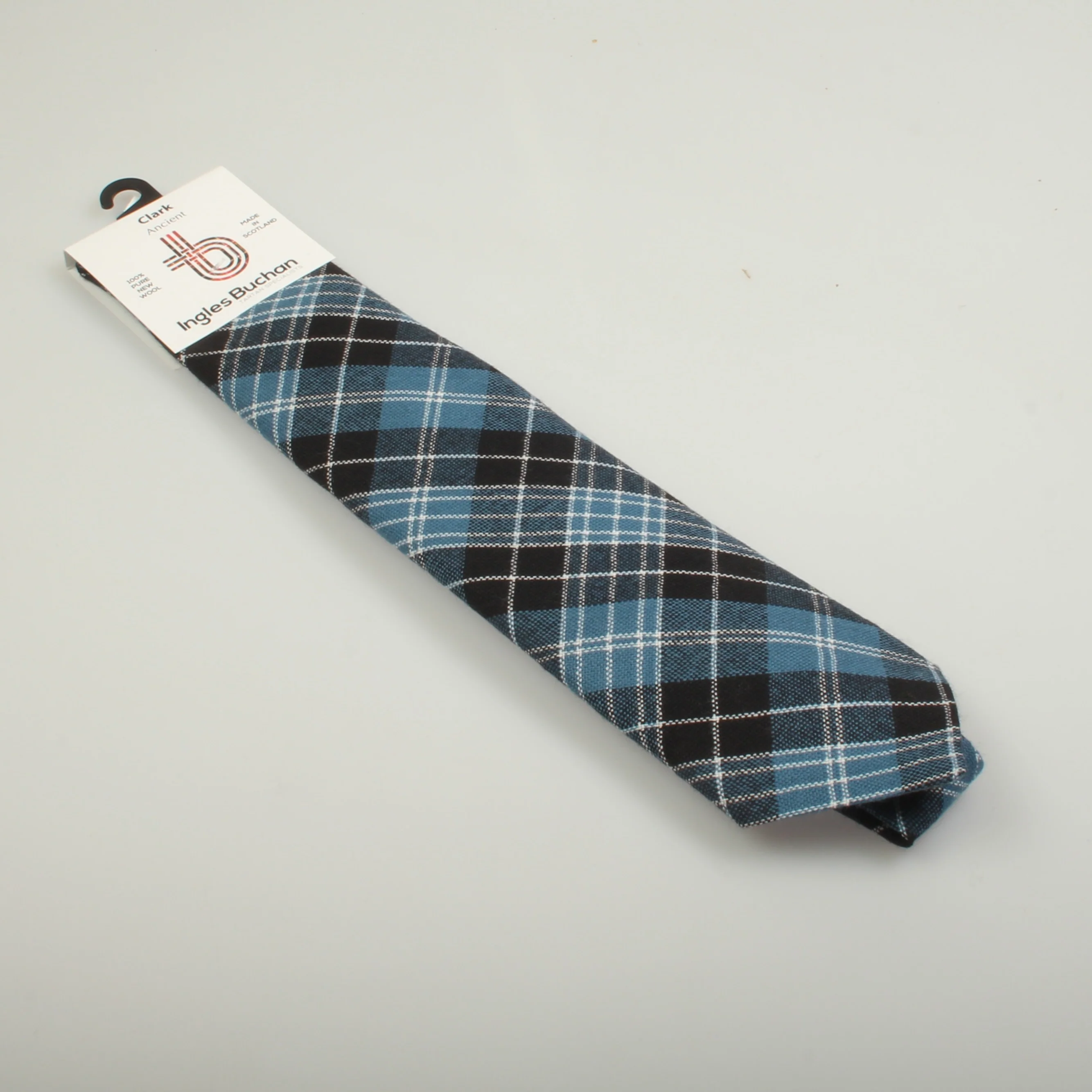 Pure Wool Tie in Clark Tartan - Image 3