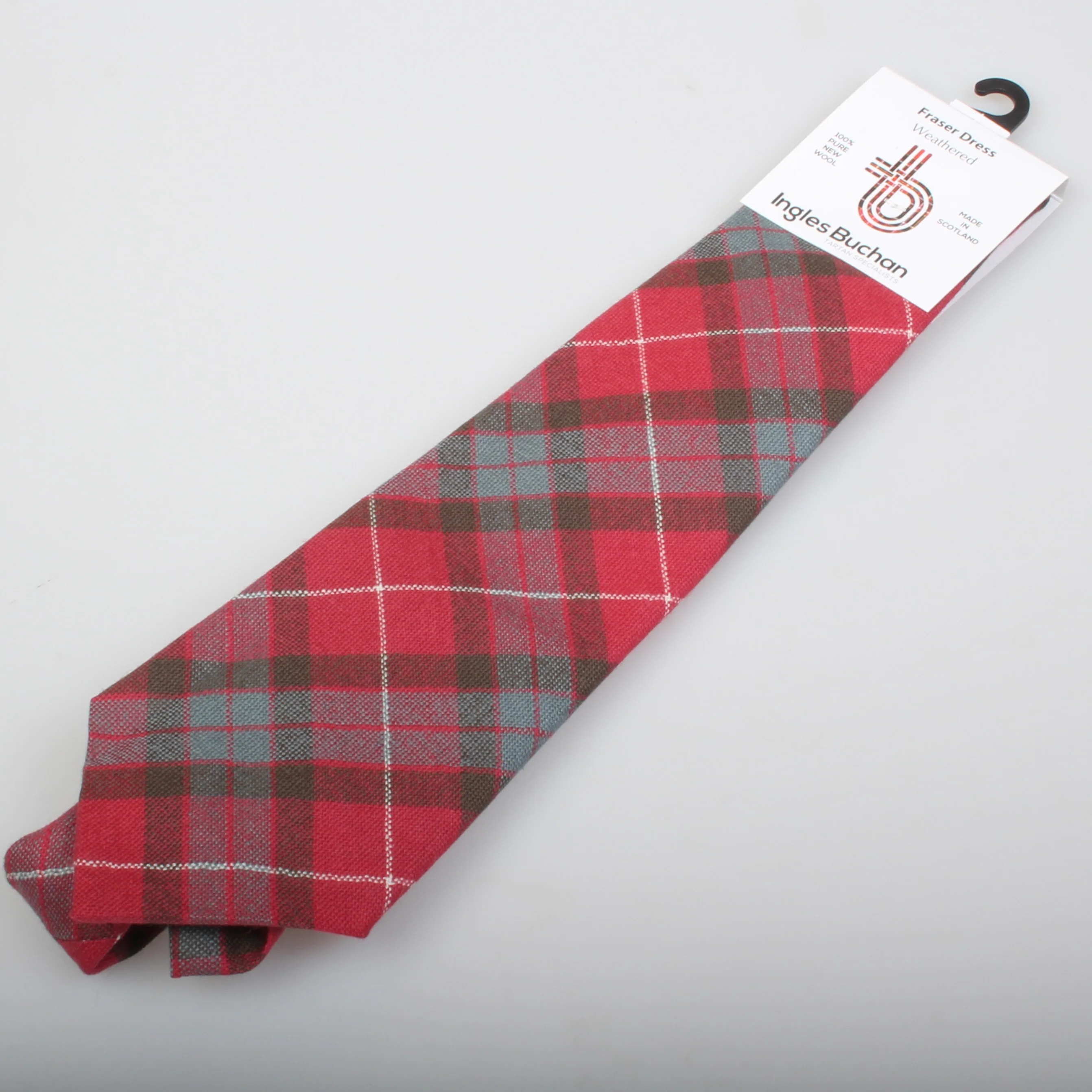 Pure Wool Tie in Fraser Weathered Tartan.