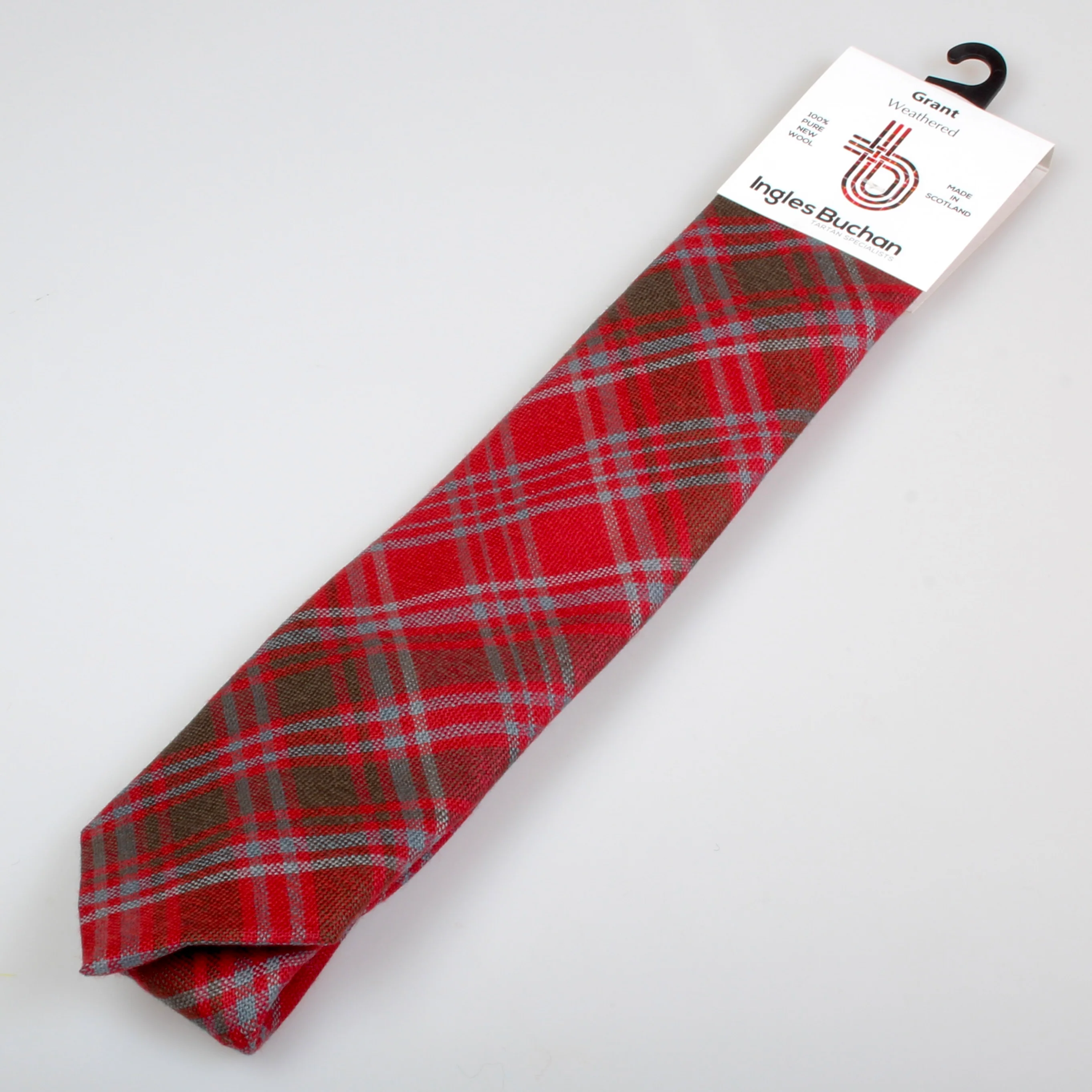 Pure Wool Tie in Grant Weathered Tartan.