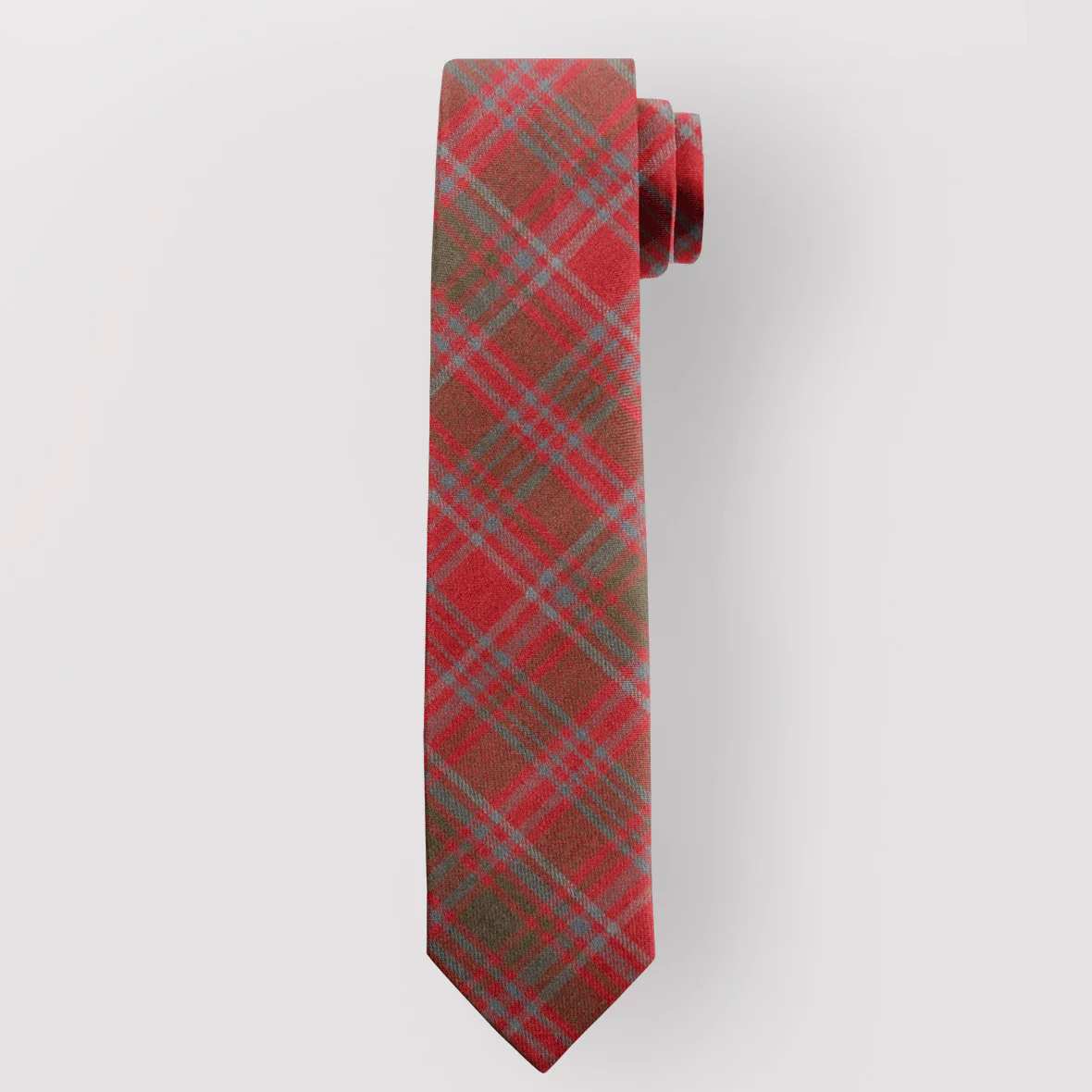 Pure Wool Tie in Grant Weathered Tartan. - Image 2