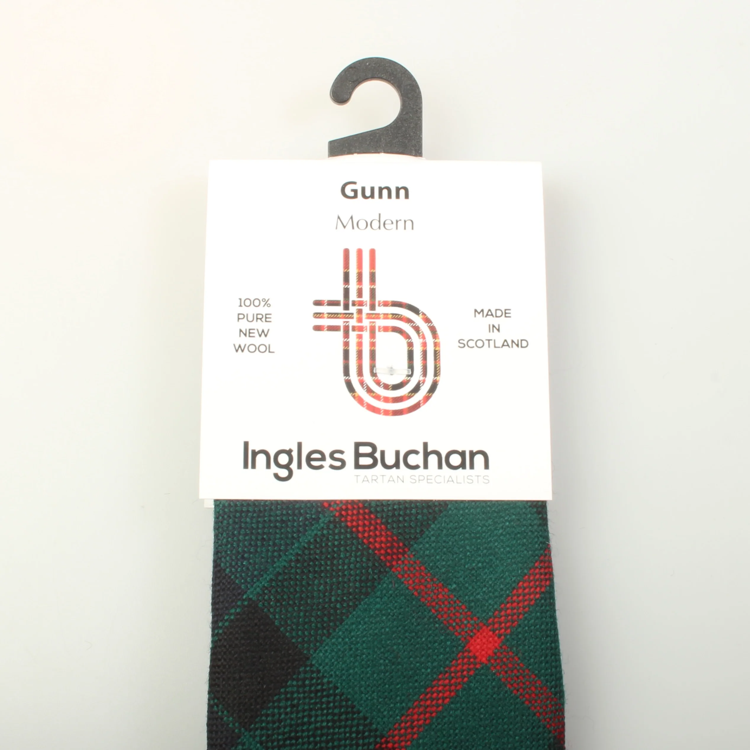 Pure Wool Tie in Gunn Modern Tartan - Image 3