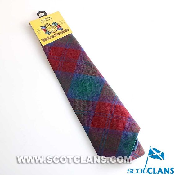 Pure Wool Tie in Lindsay Modern Tartan - Image 3