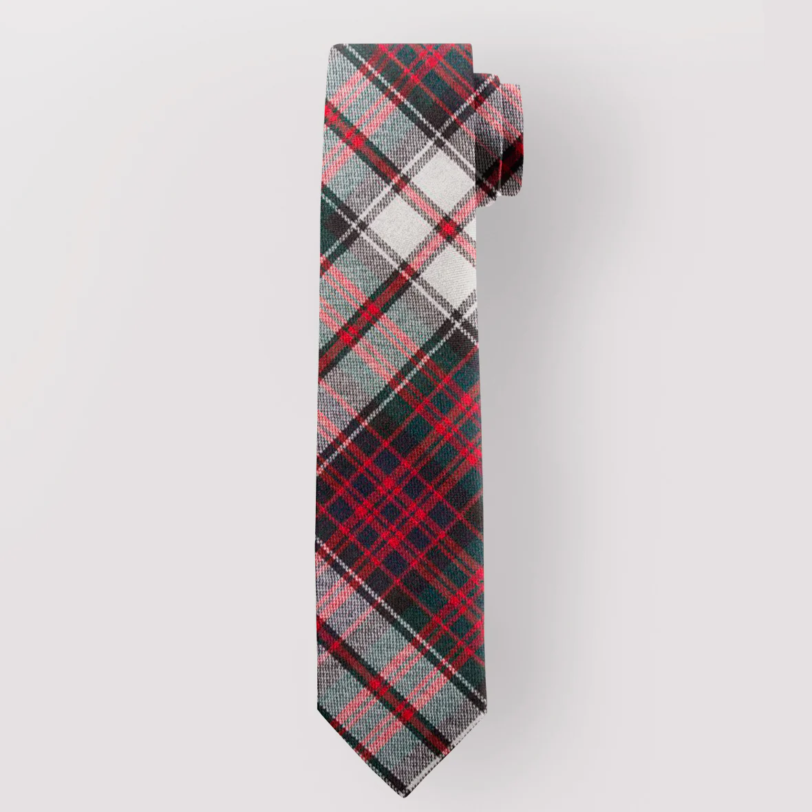 Pure Wool Tie in MacDonald Dress Modern Tartan. - Image 2