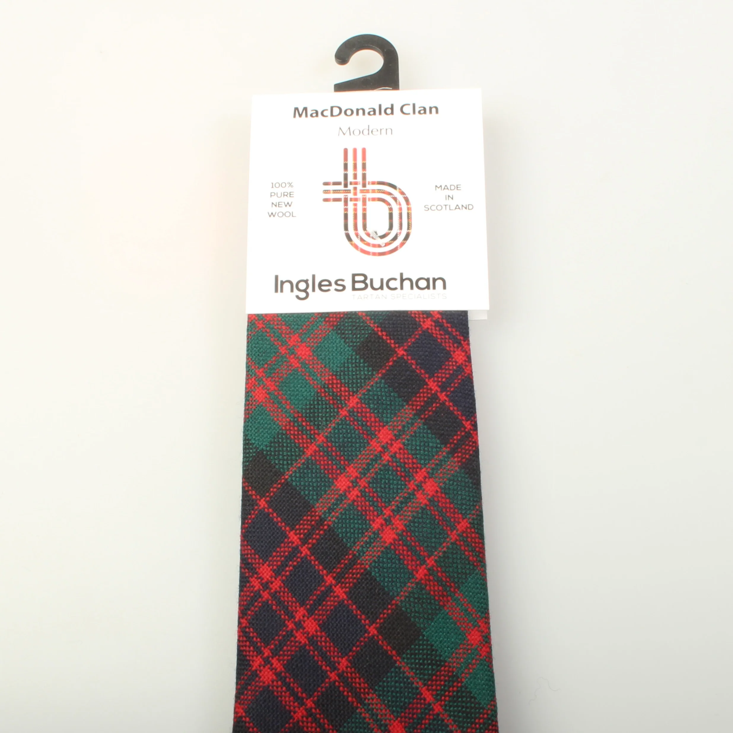 Pure Wool Tie in MacDonald Modern Tartan - Image 5