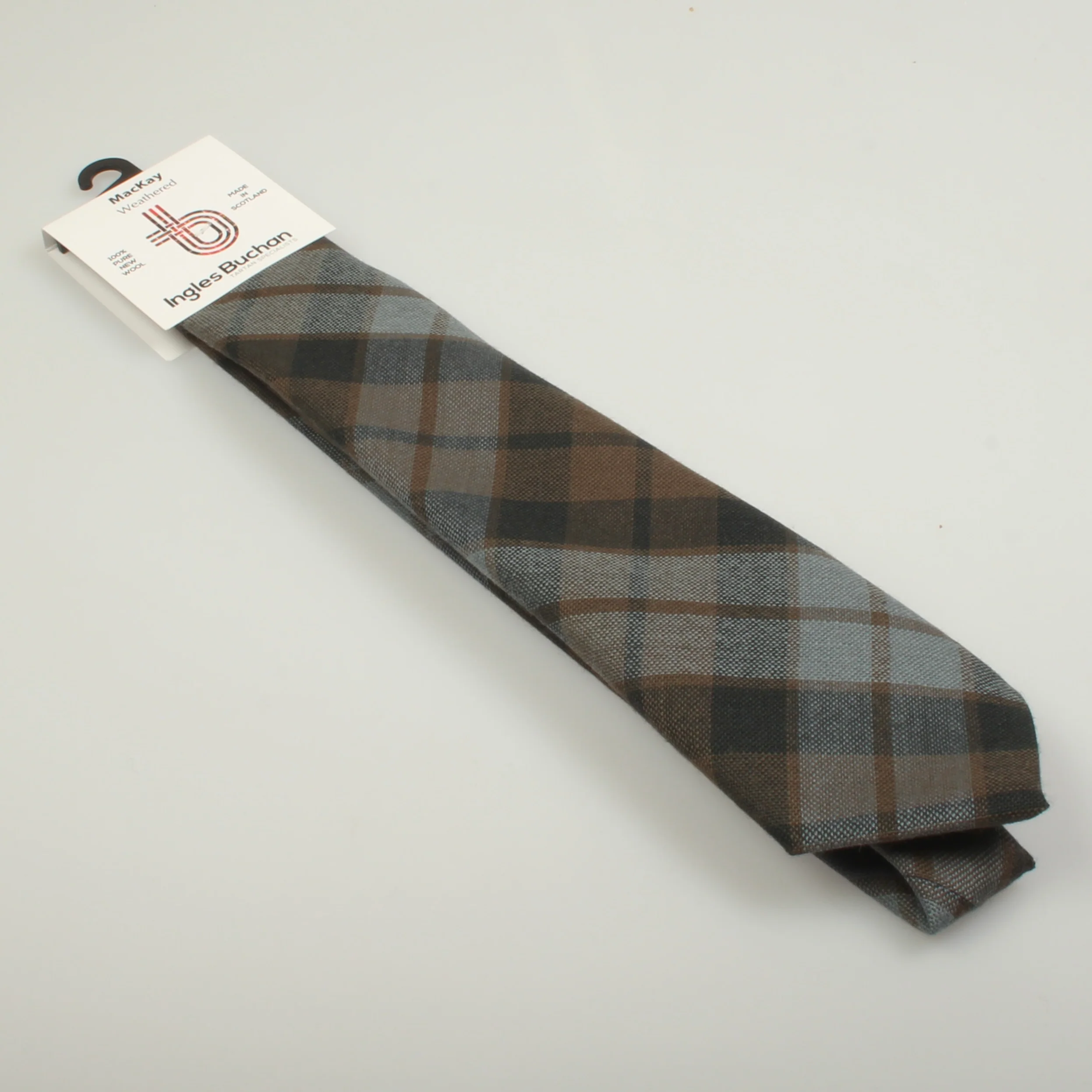 Pure Wool Tie in MacKay Weathered Tartan.