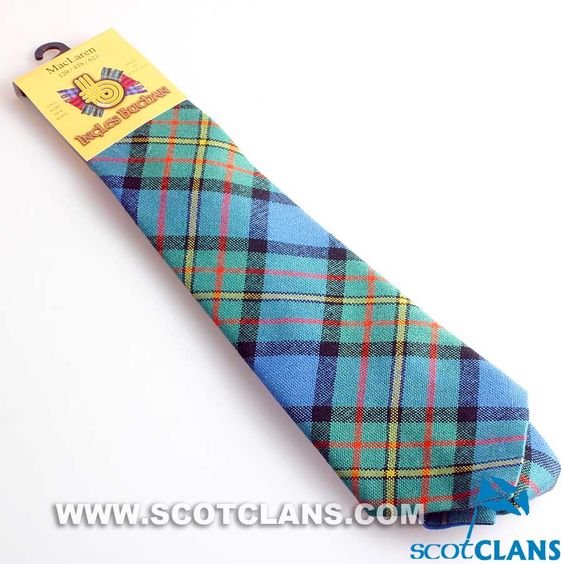 Pure Wool Tie in MacLaren Ancient Tartan - Image 4