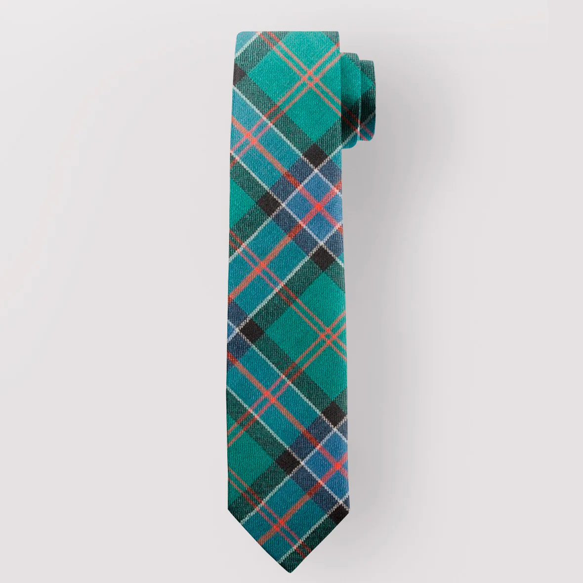 Pure Wool Tie in Sinclair Hunting Ancient Tartan.