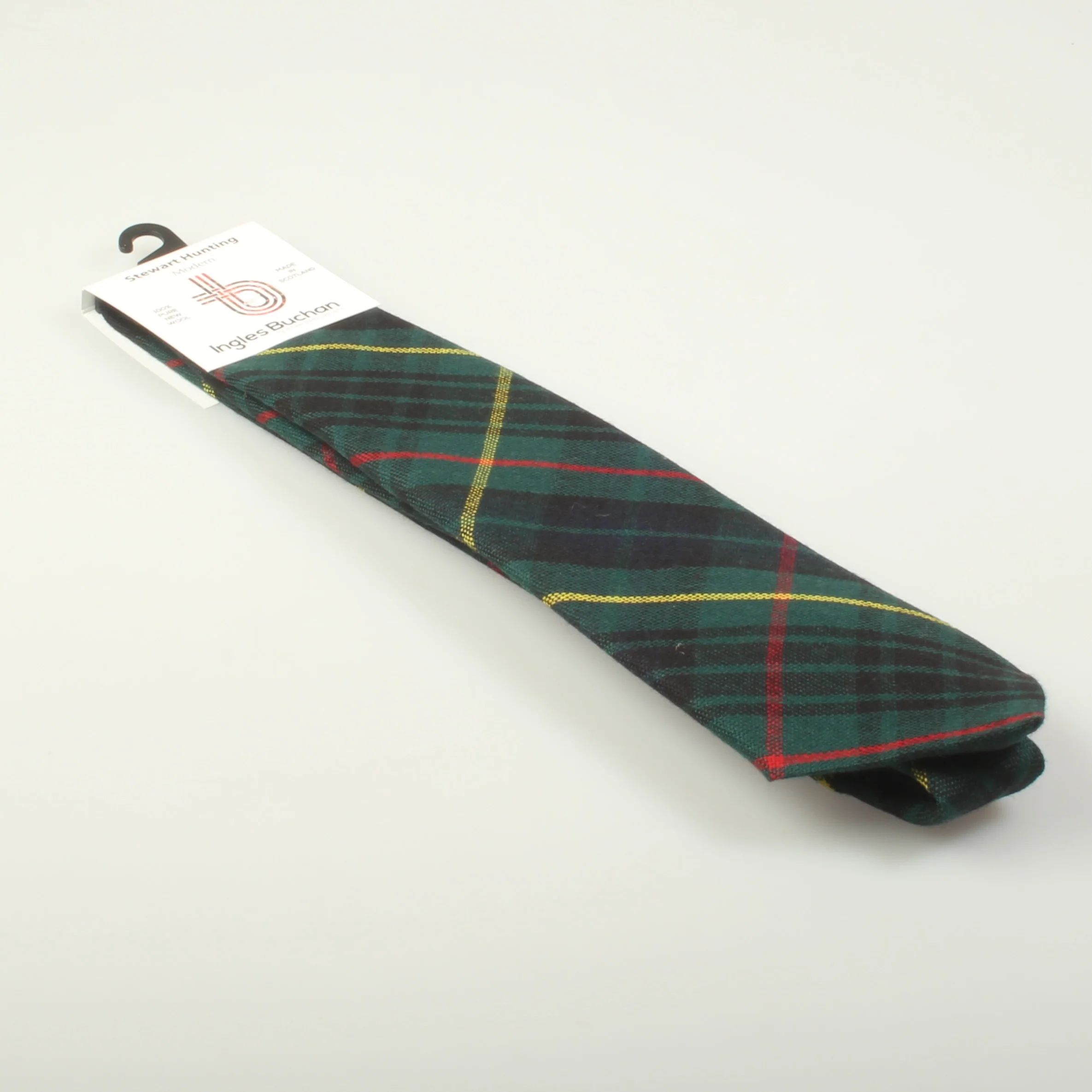 Pure Wool Tie in Stewart Hunting Modern Tartan