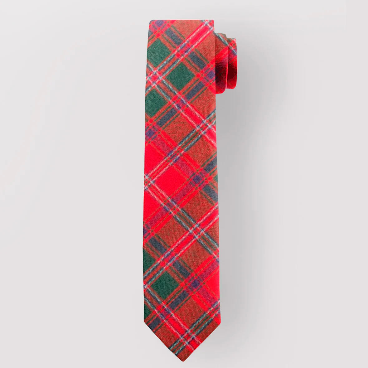 Pure Wool Tie in Stewart of Appin Modern Tartan - Image 2