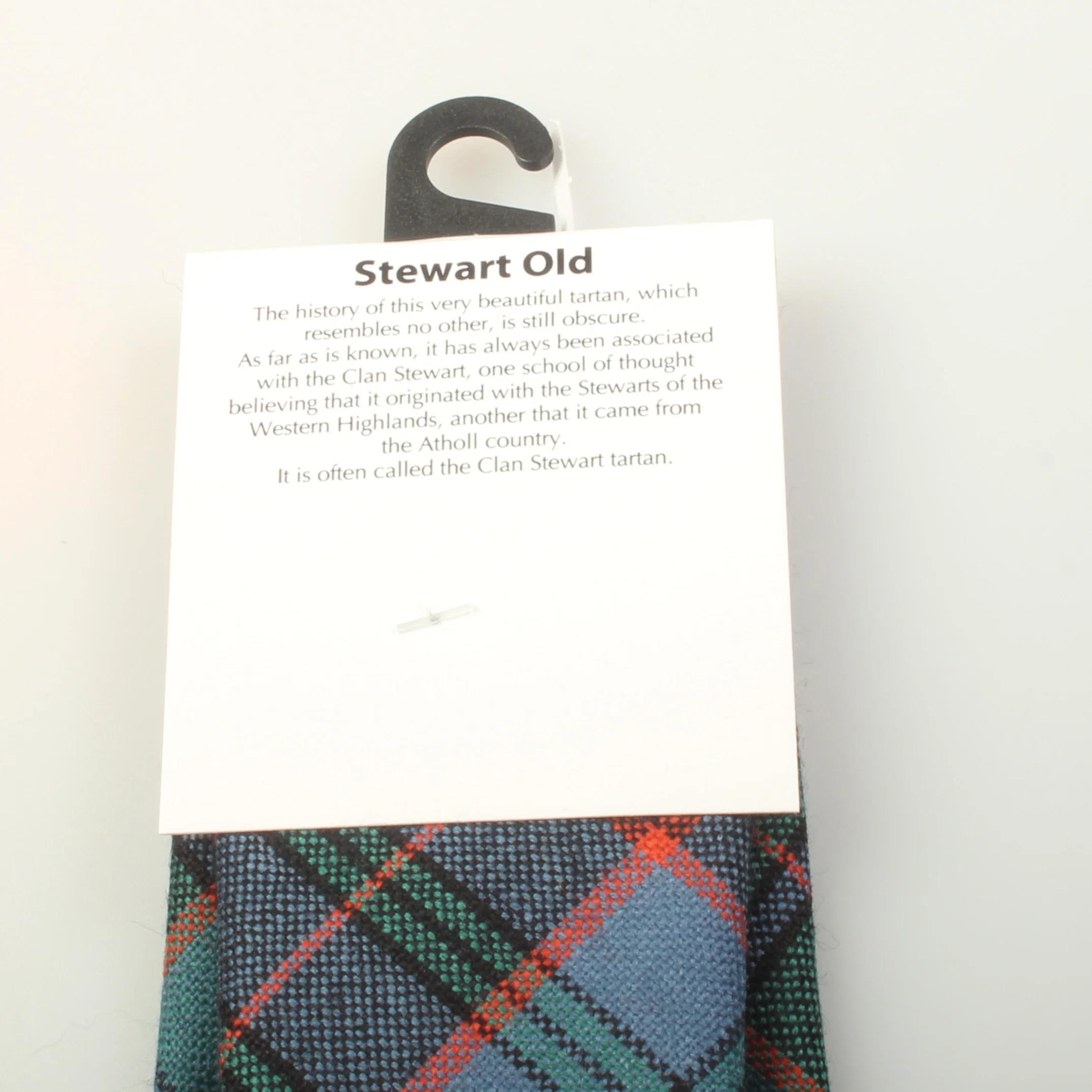 Pure Wool Tie in Stewart Old Ancient Tartan. - Image 3