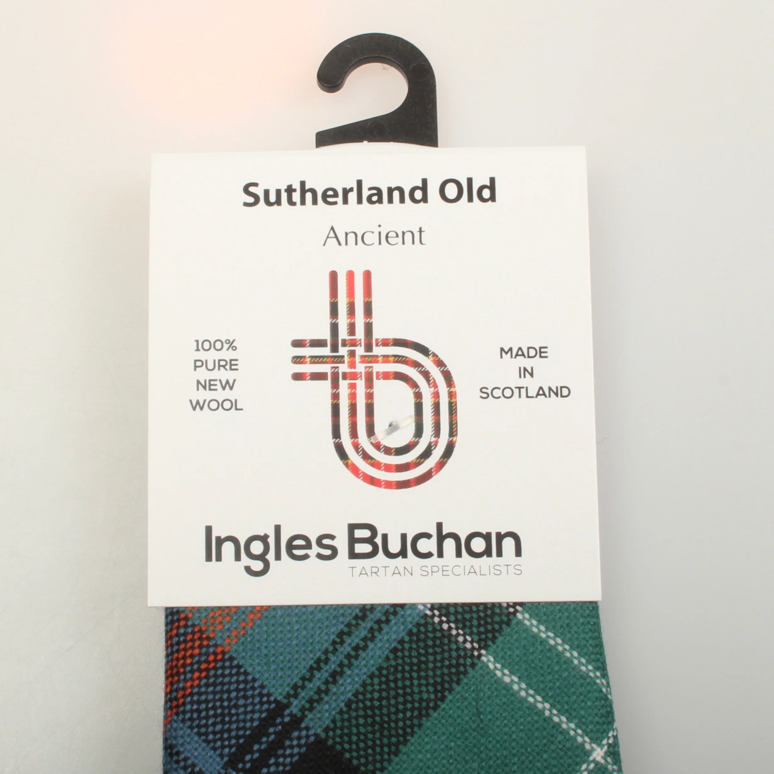 Pure Wool Tie in Sutherland Old Ancient Tartan - Image 3