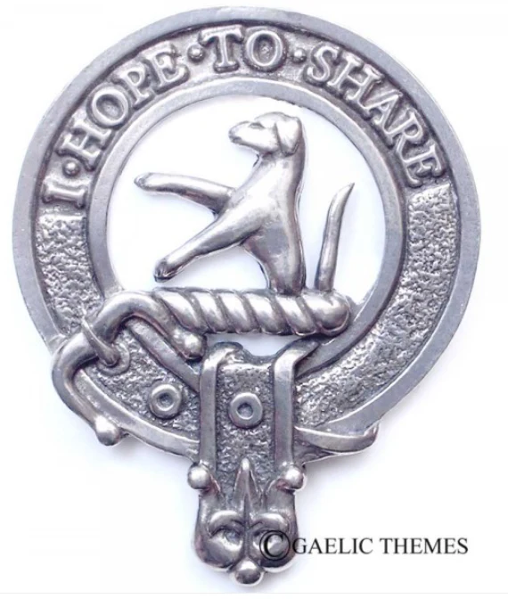 Riddell Clan Crest Badge in Pewter