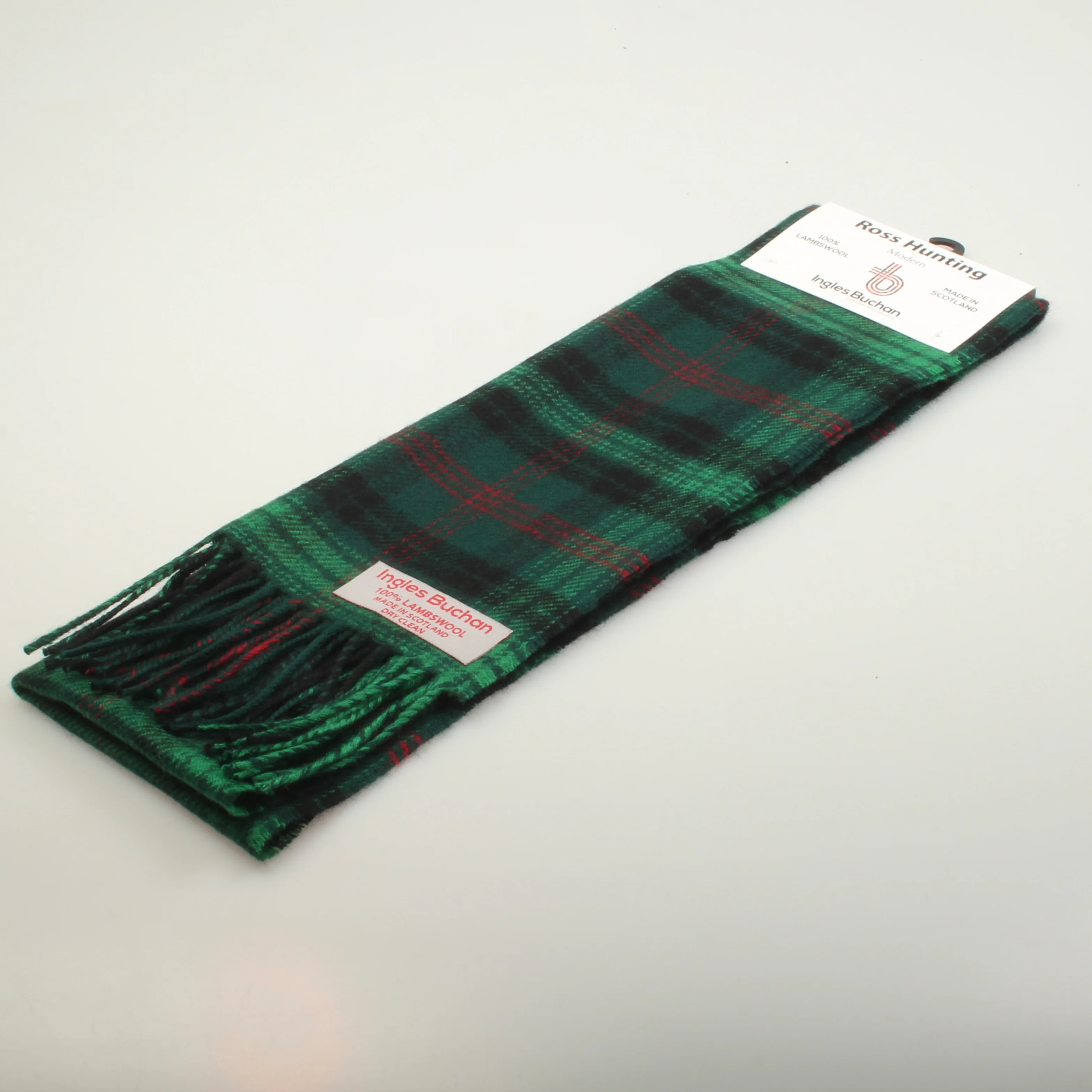Ross Hunting Modern Lambswool Scarf - Image 2