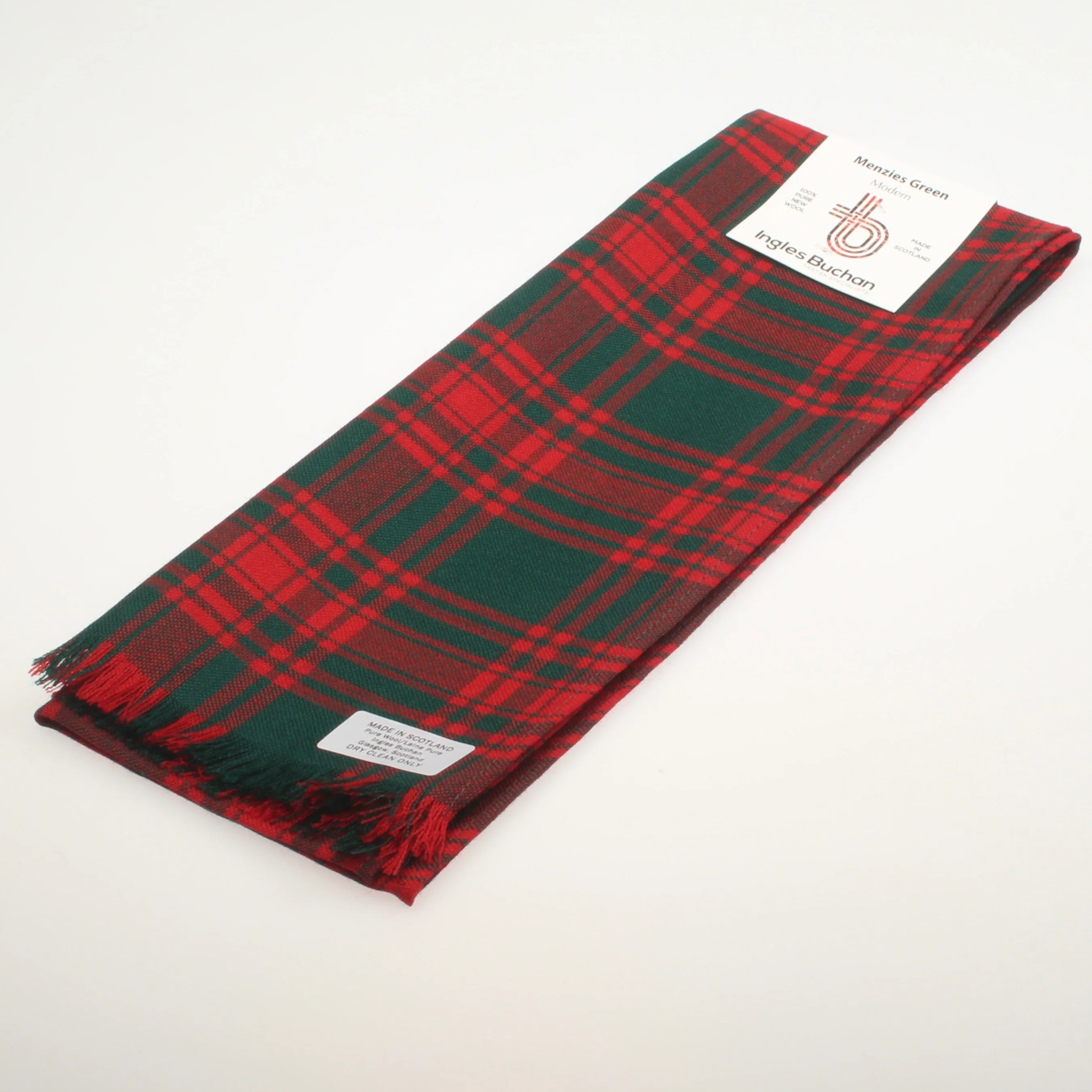 Scarf in Menzies Green Tartan - Image 2