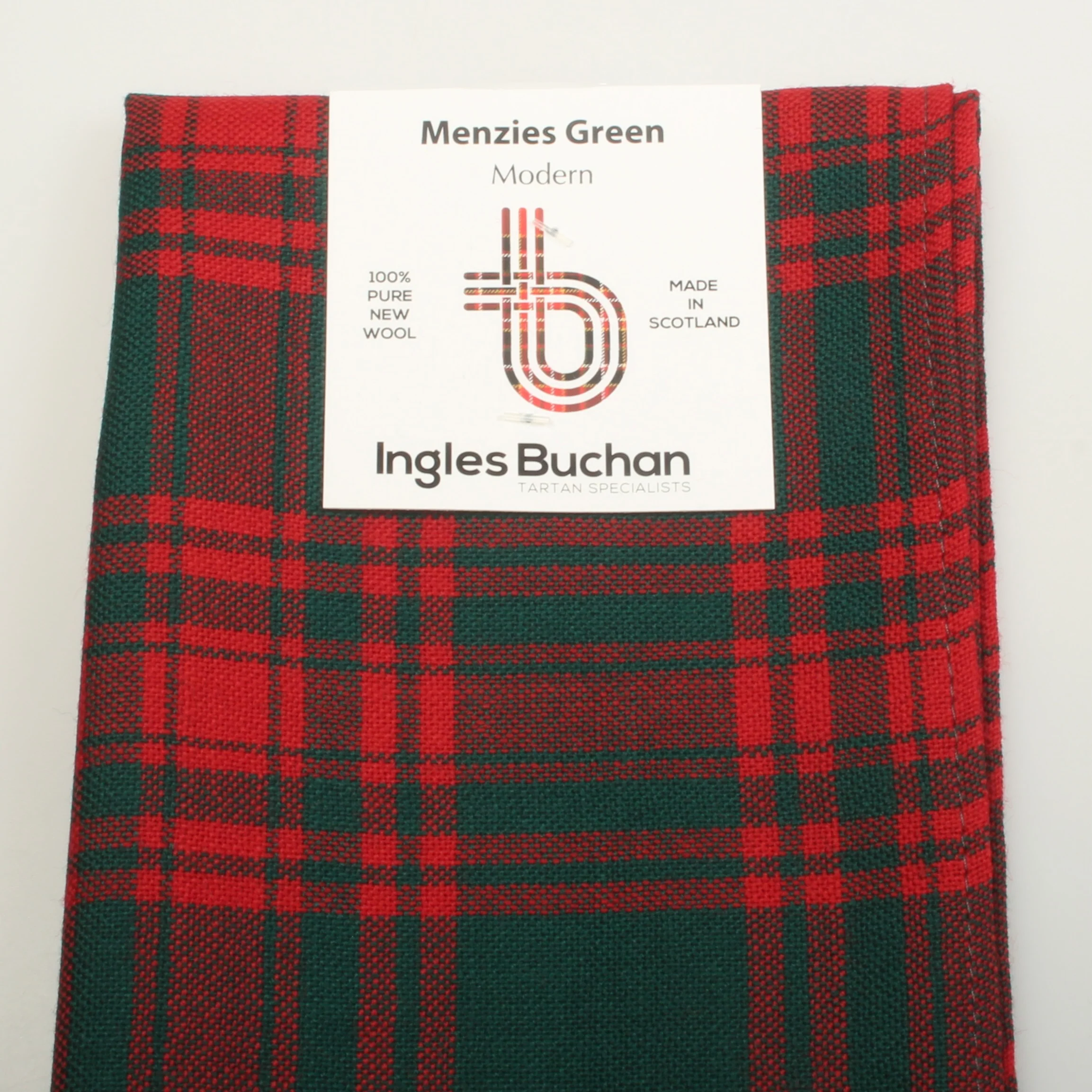 Scarf in Menzies Green Tartan - Image 3