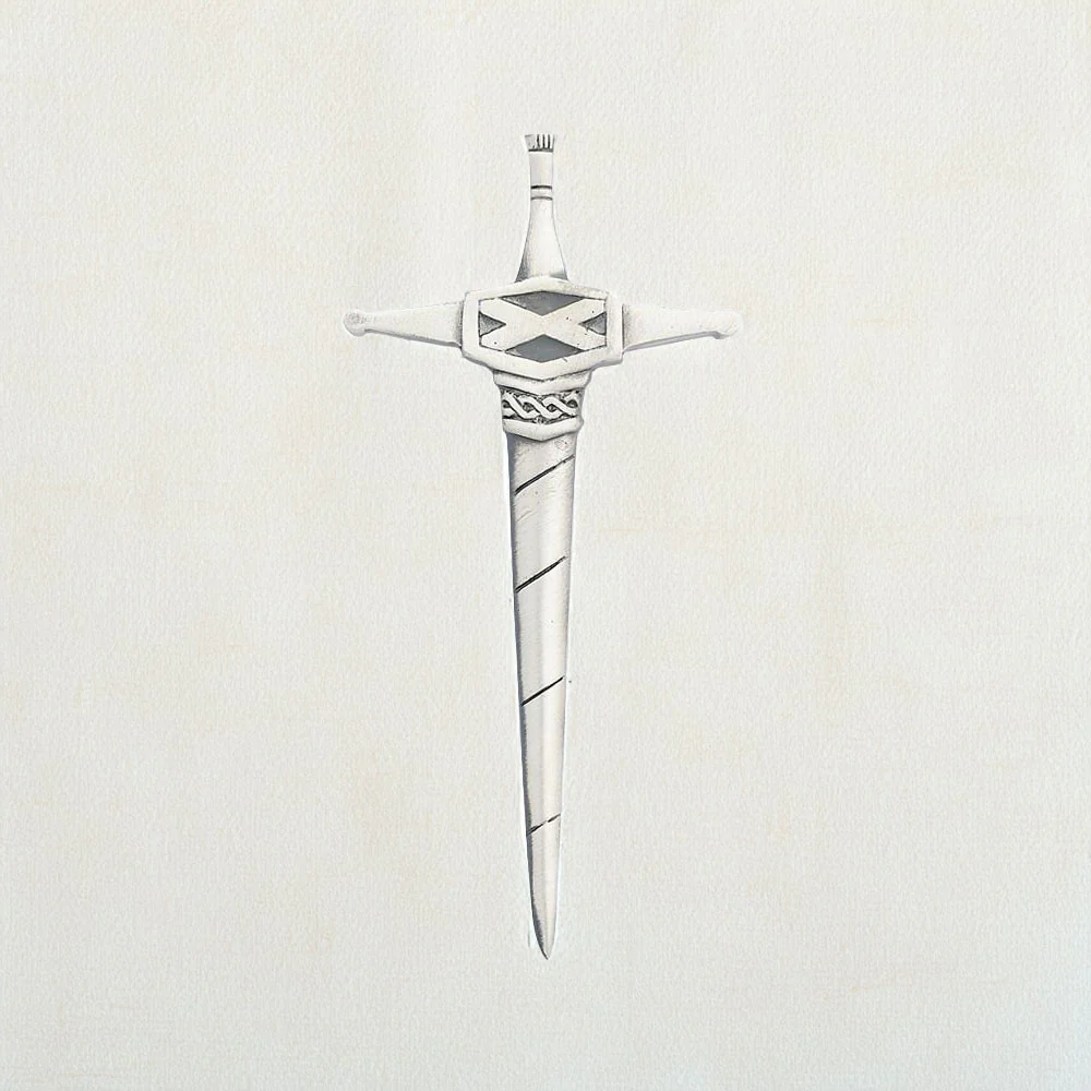 Scottish Saltire Kilt Pin