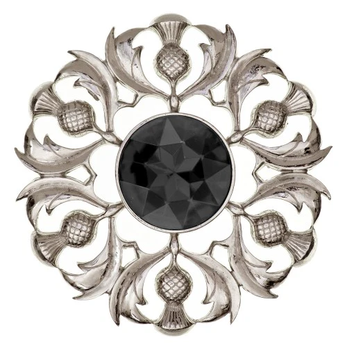 Scottish Thistle Plaid Brooch - Image 2