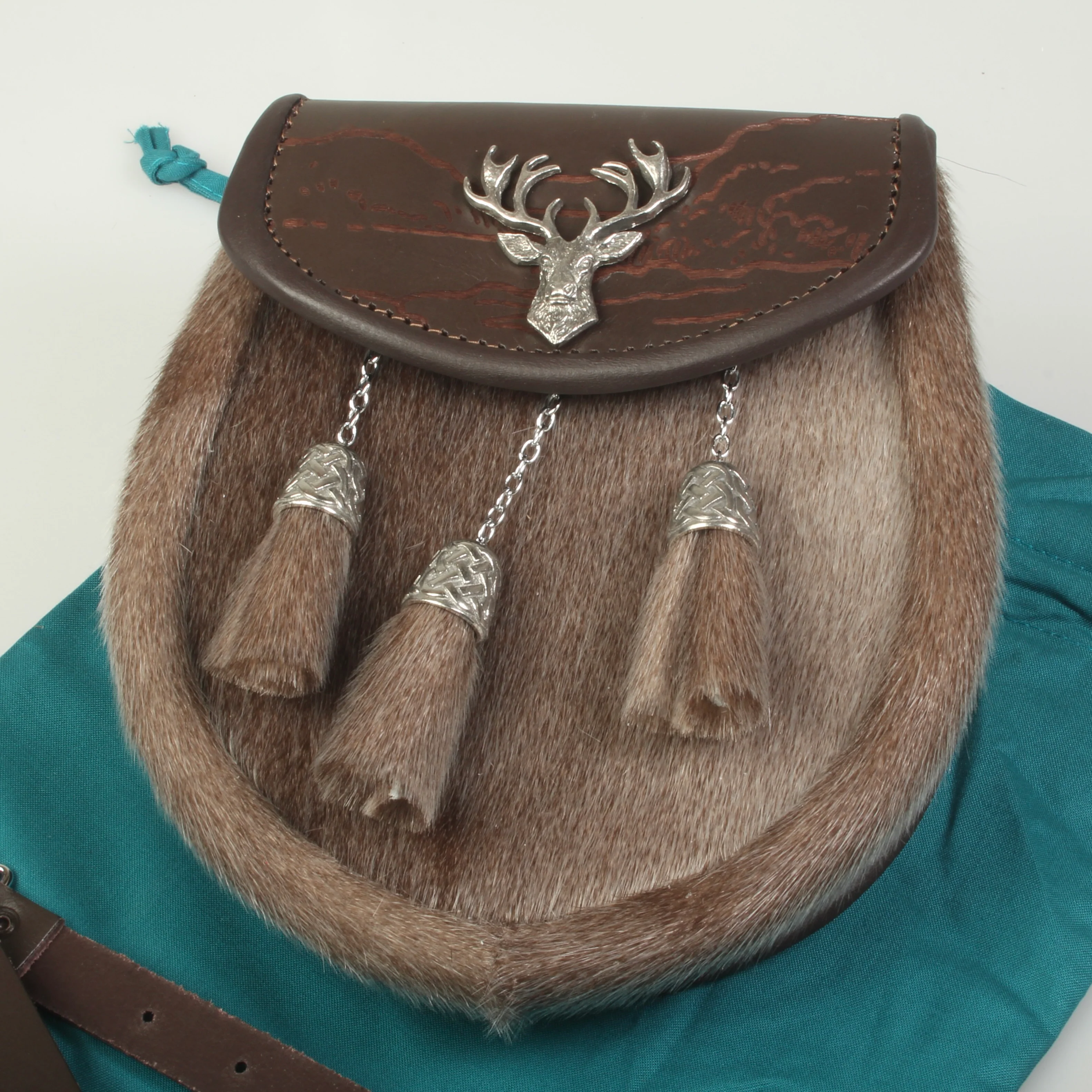 Semi Dress Sporran - Highland Stag - Image 5