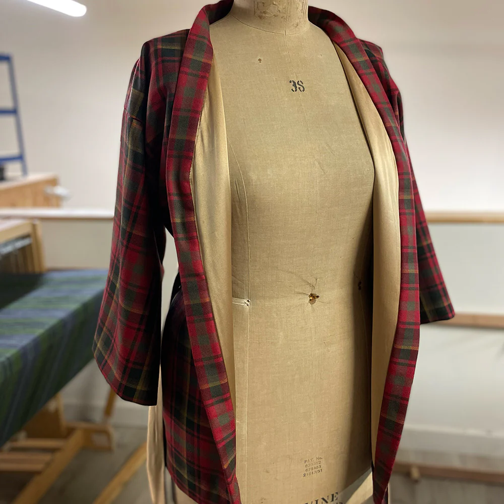 Silk Lined Loretto Jacket - Custom made in your choice of Tartan - Image 5