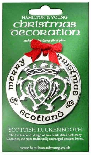 Silver Plated Christmas Decoration Luckenbooth - Image 2
