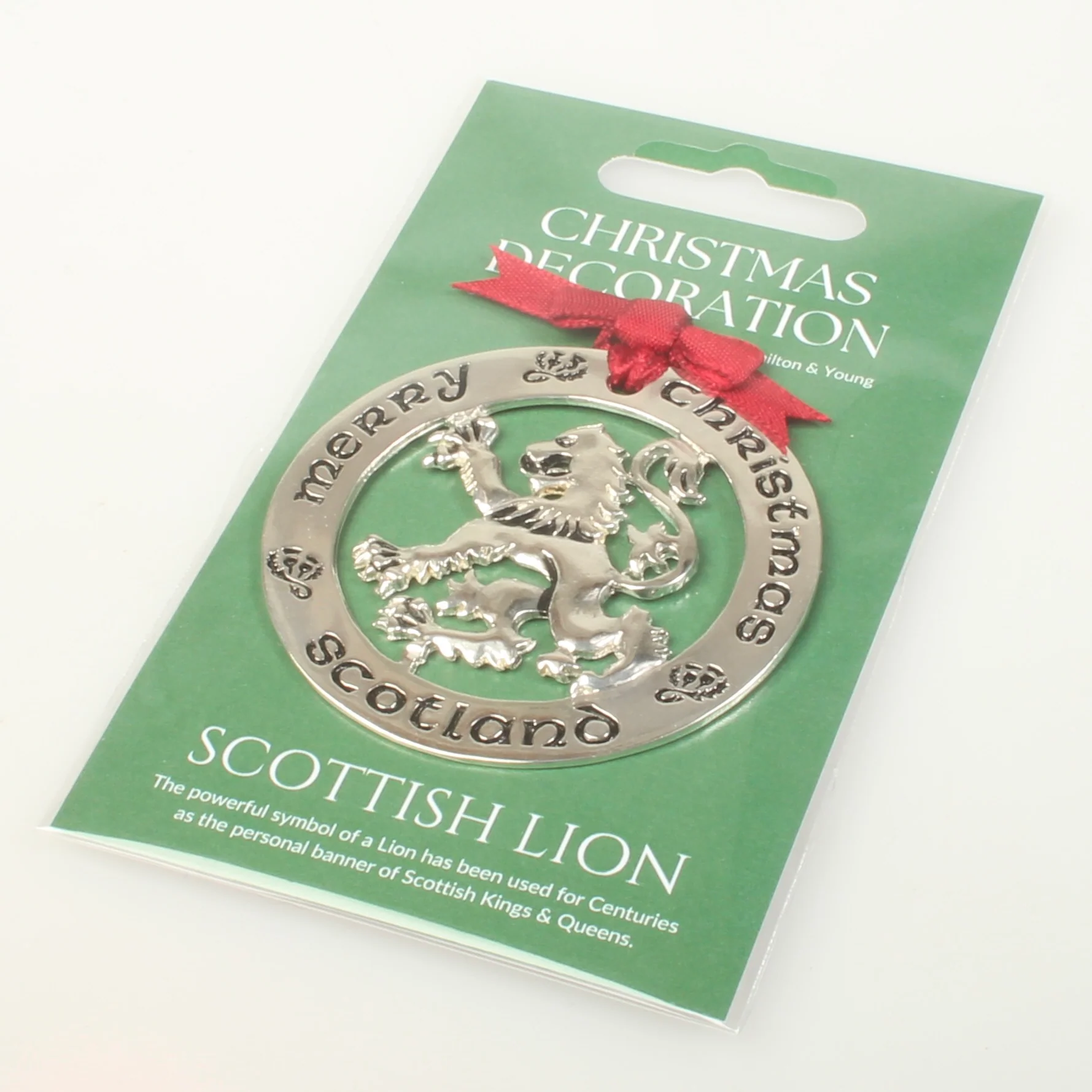 Silver Plated Christmas Decoration Scottish Lion - Image 3