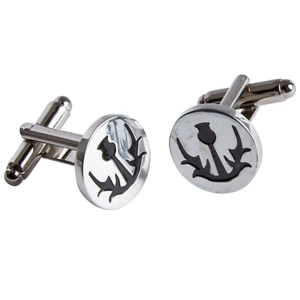 Simple Thistle Cufflinks
