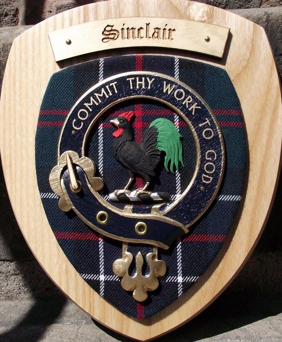 Sinclair Clan Crest Plaque - Image 2