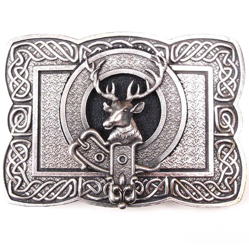 Stag Wildlife of Scotland Belt Buckle