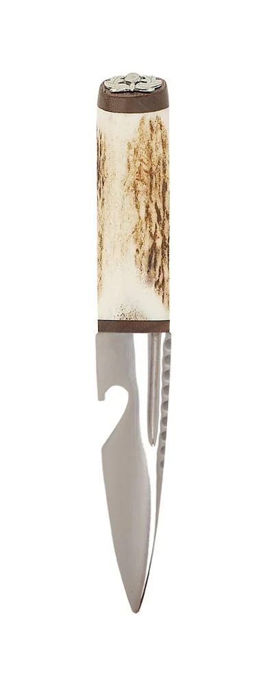 Staghorn Bottle Opener Sgian Dubh With Walnut - Image 4