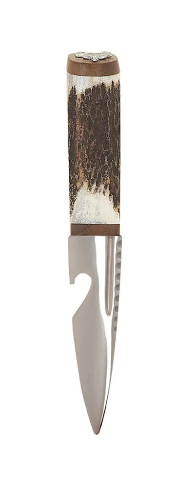 Staghorn Bottle Opener Sgian Dubh With Walnut - Image 5