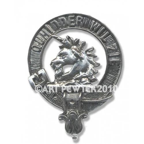 Stewart of Appin Pewter Clan Crest Buckle For Kilt Belts - Image 2